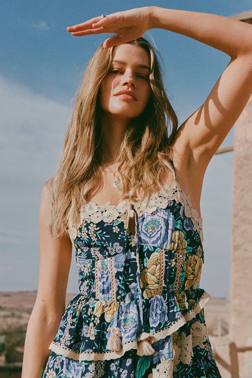 Full Bloom Ruffle Soir??e Dress,Dresses