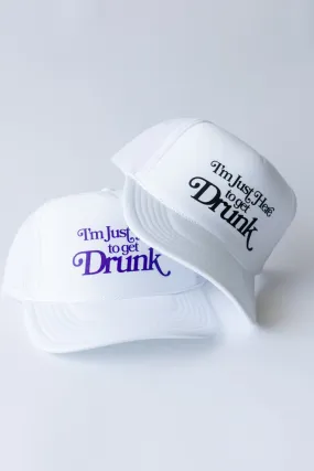 Gameday Hat - I'm Just Here to Get Drunk,Accessories