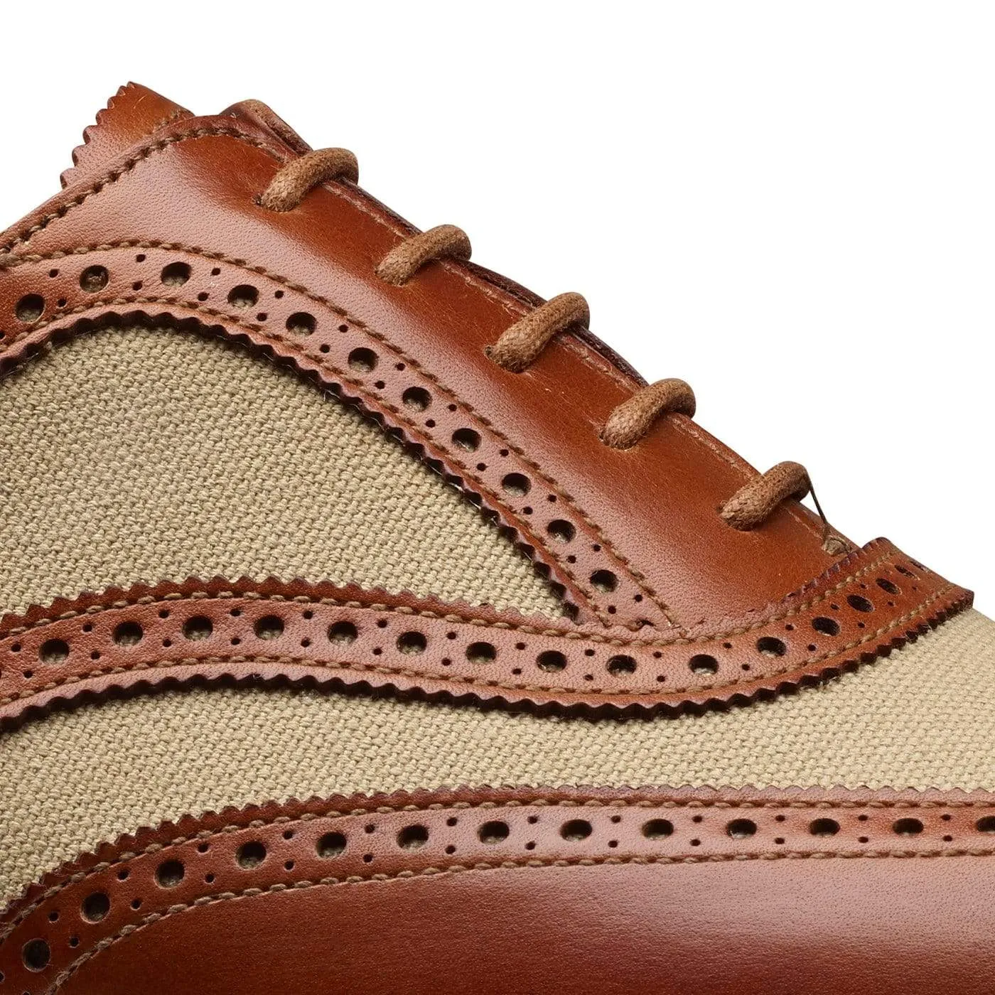 Gerrard 4 Mahogany Calf & Stone Canvas,Men Oxfords