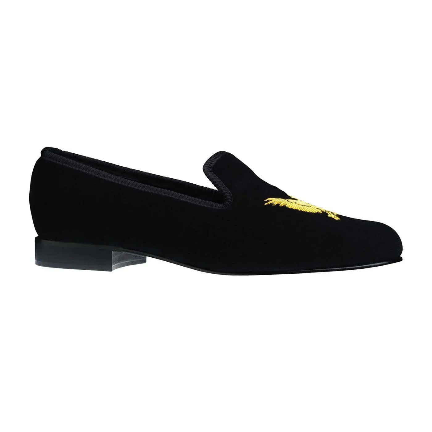 Golden Eagle Black Velvet,Men Slippers