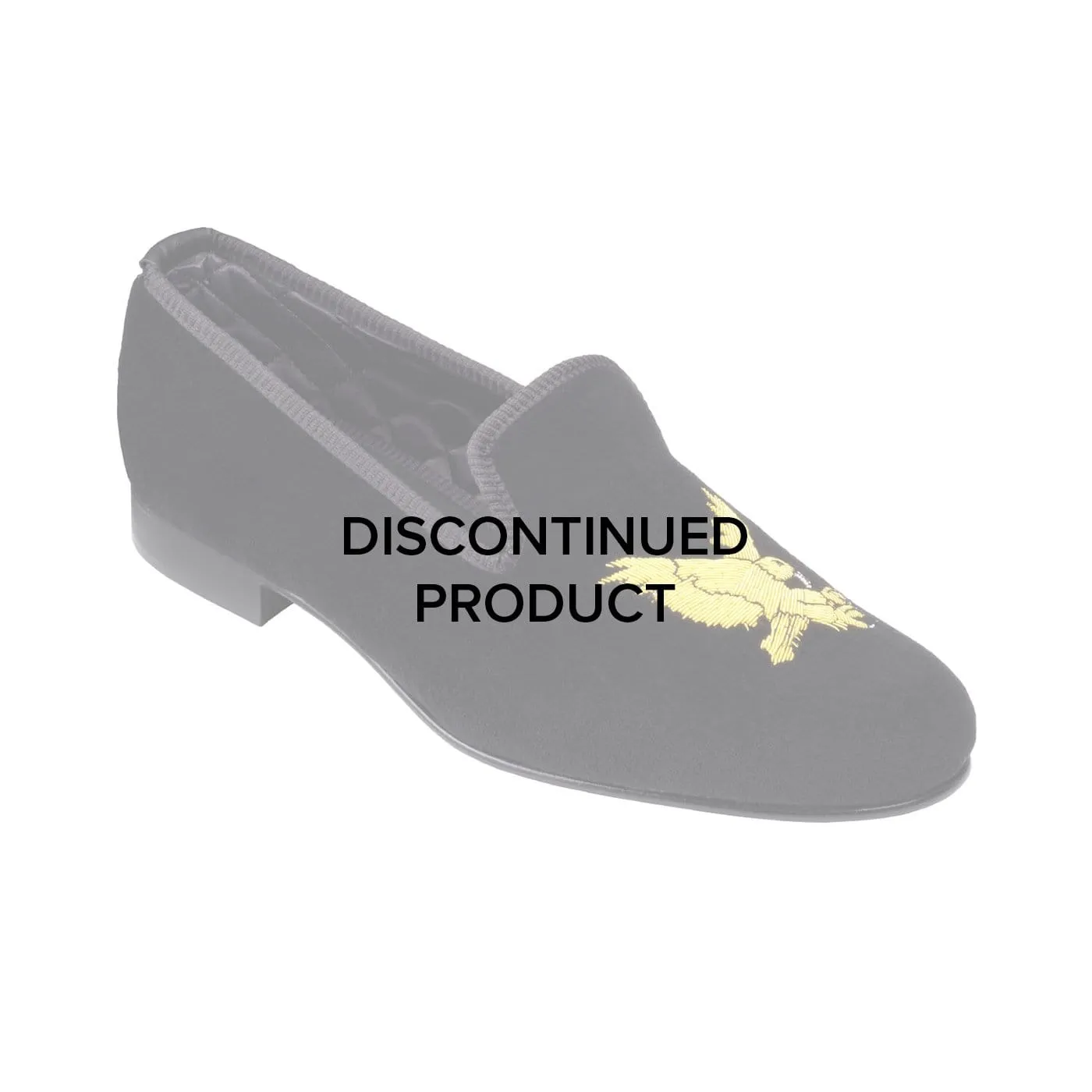 Golden Eagle Black Velvet,Men Slippers