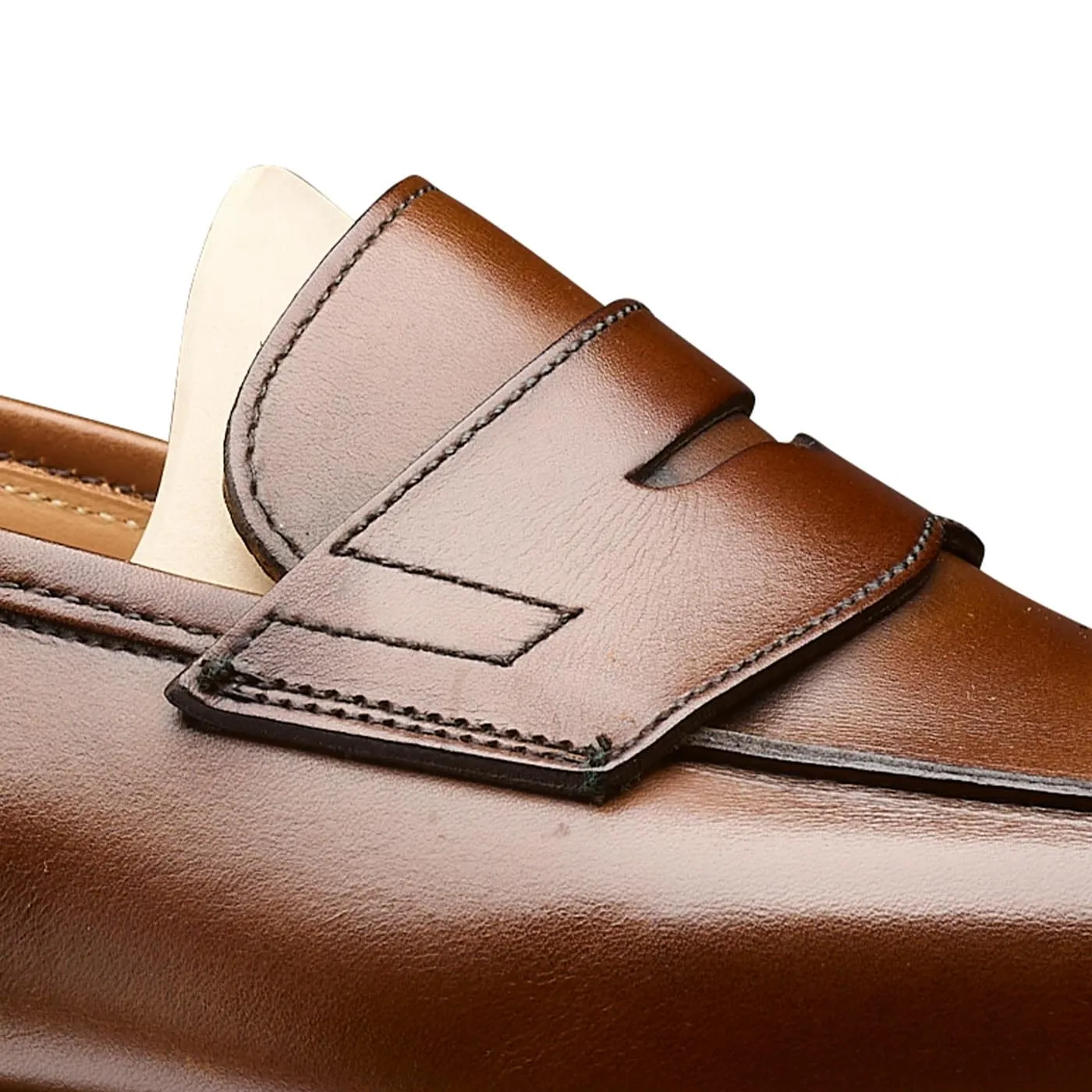Grantham 2 Dark Brown Burnished Calf,Men Loafers