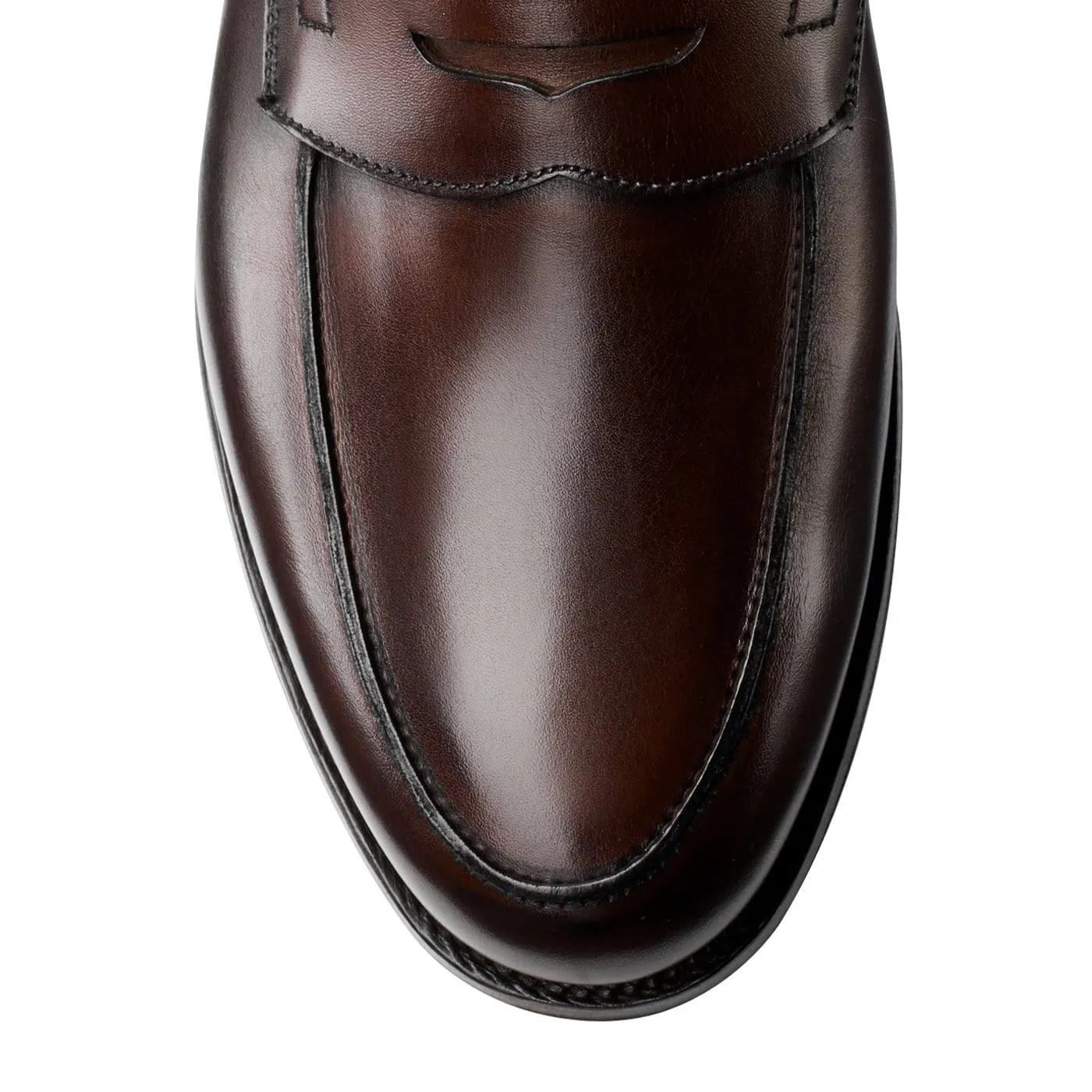 Grantham 2 Dark Brown Burnished Calf,Men Loafers