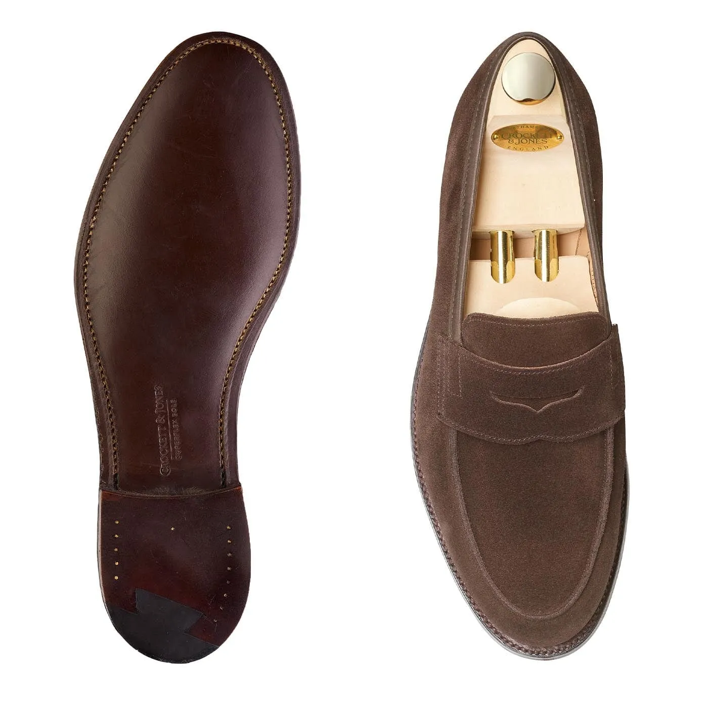 Grantham 2 Dark Oak Suede,Men Loafers