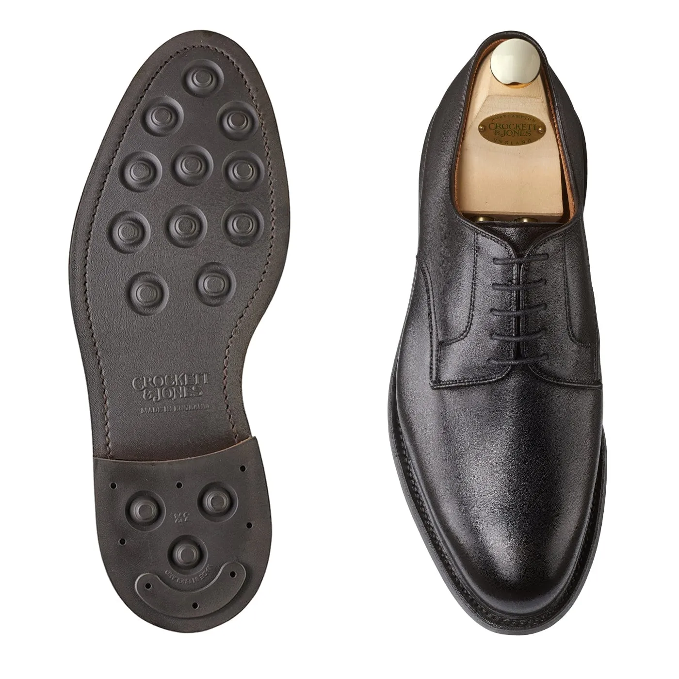 Grasmere Black Milled Calf,Men Derbys