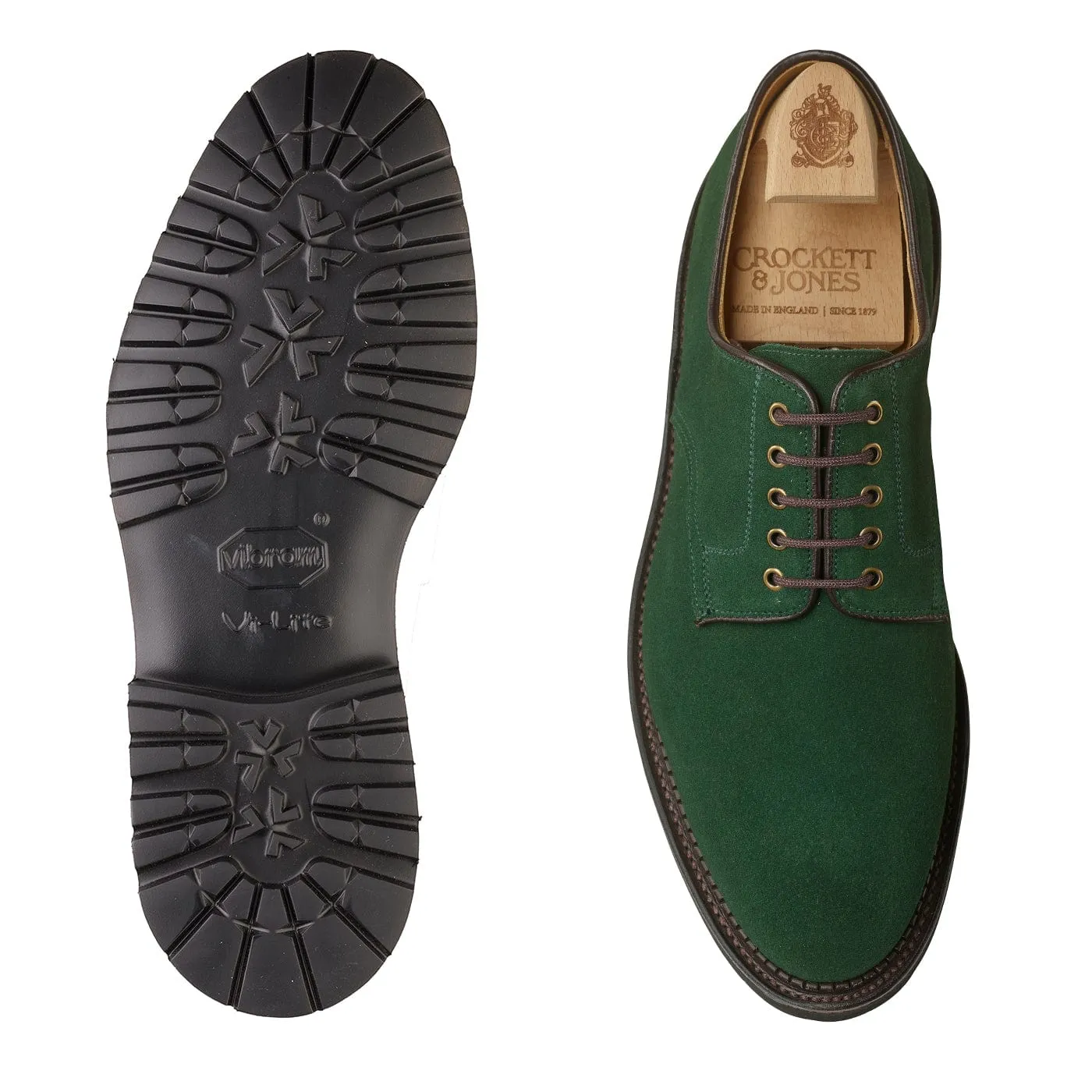 Grasmere Bottle Green Suede,Men Derbys