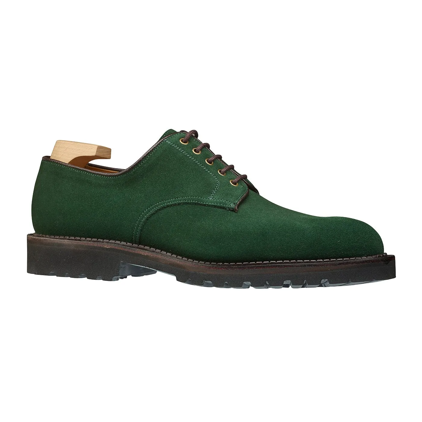 Grasmere Bottle Green Suede,Men Derbys