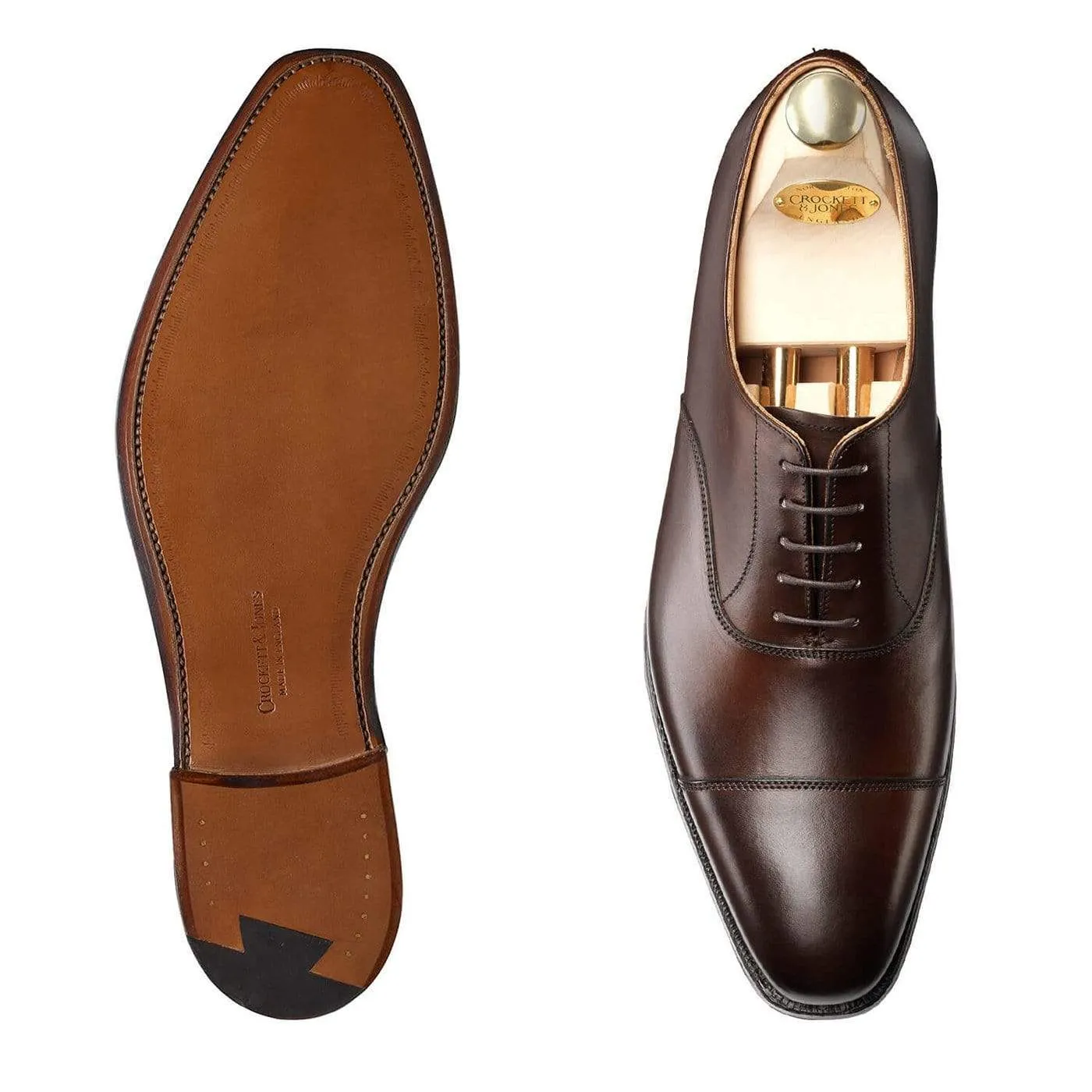 Hallam Dark Brown Burnished Calf,Men Oxfords