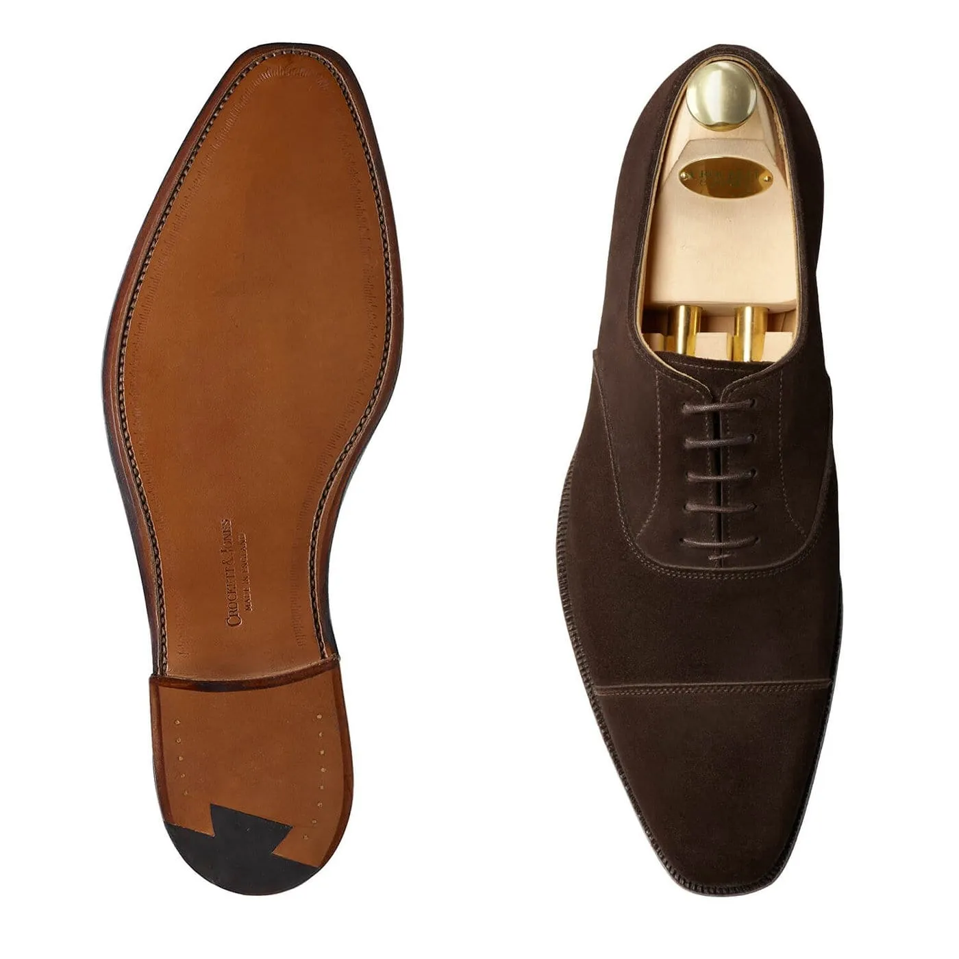 Hallam Espresso Calf Suede,Men Oxfords