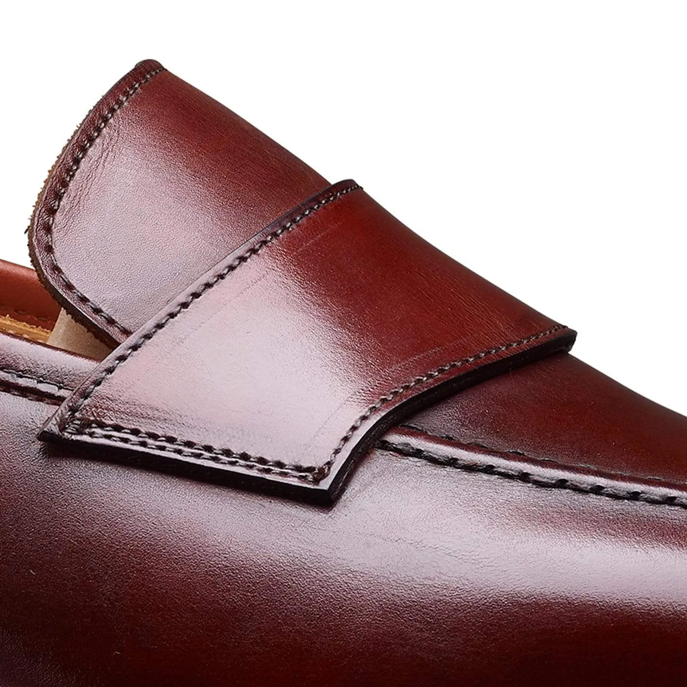 Harcourt Chestnut Antique Calf,Men Loafers