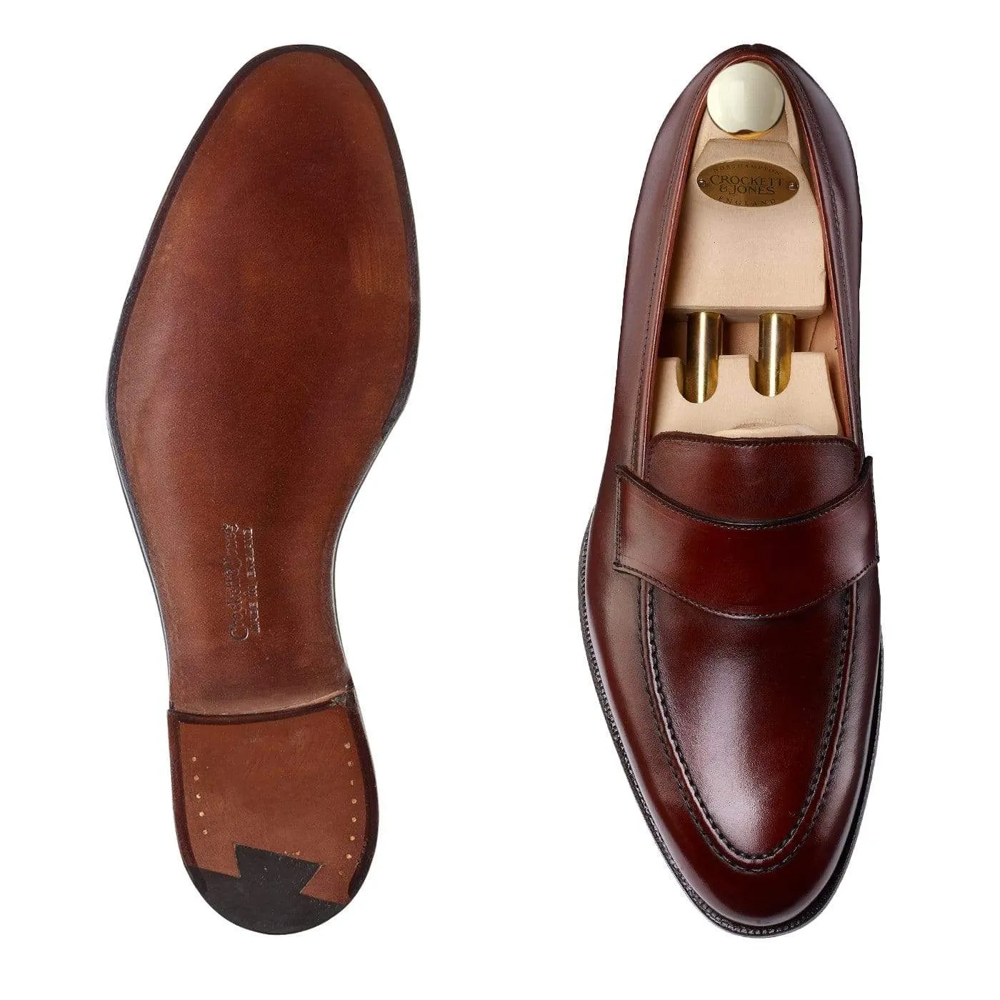 Harcourt Chestnut Antique Calf,Men Loafers