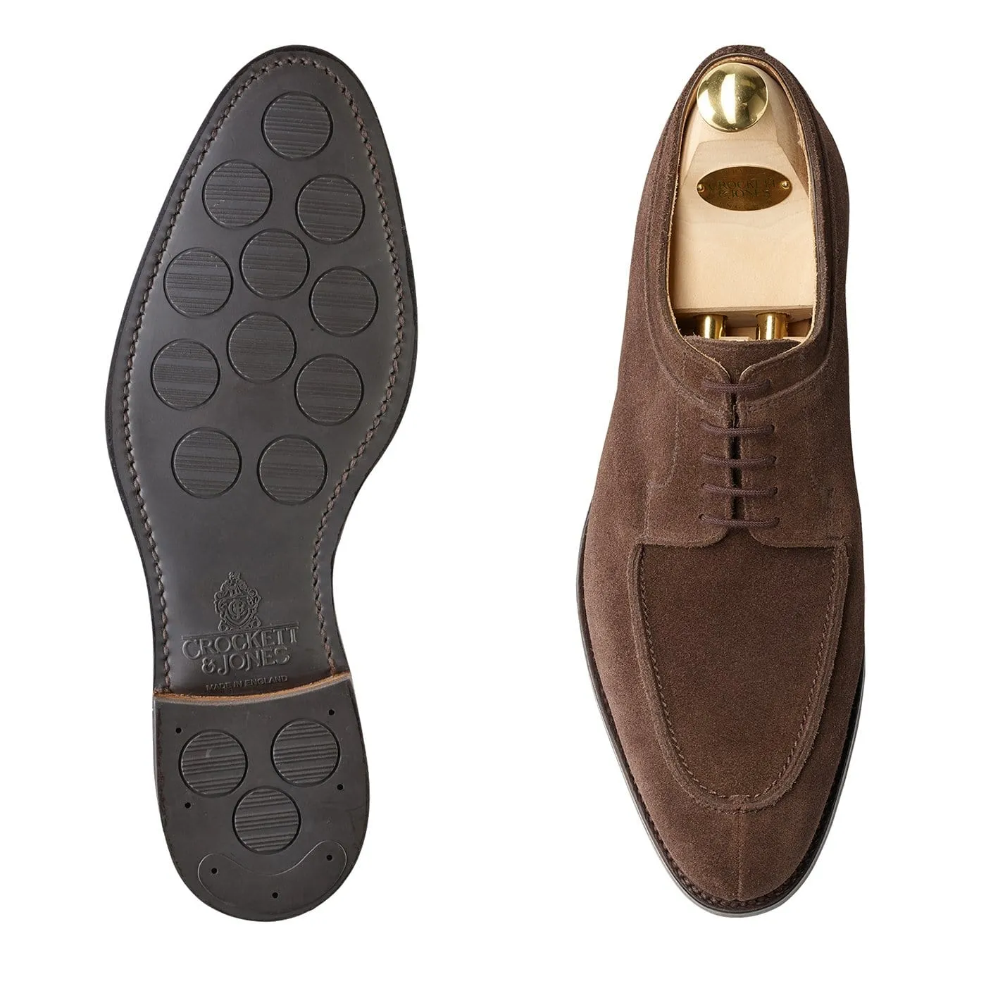 Hardwick Dark Brown Suede,Men Derbys
