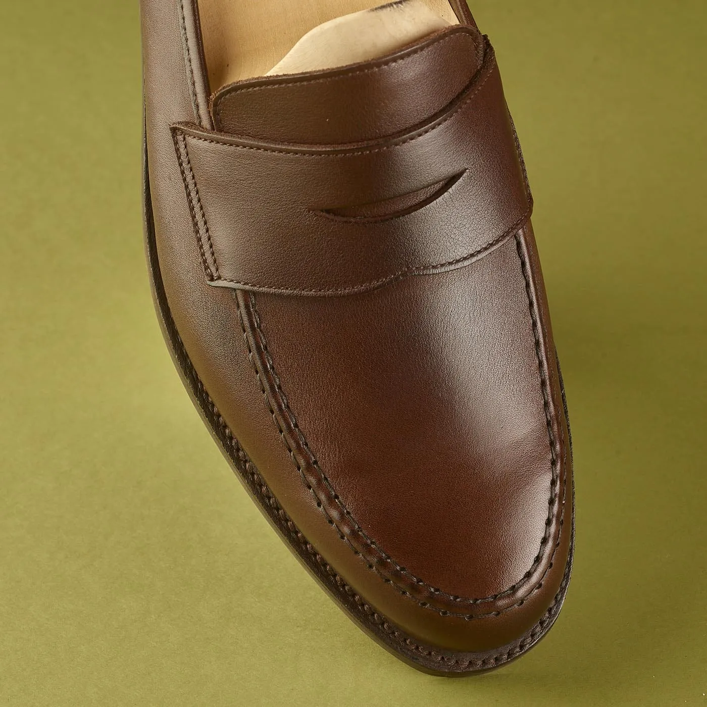 Harvard 2 Dark Brown Milled Calf,Men Loafers