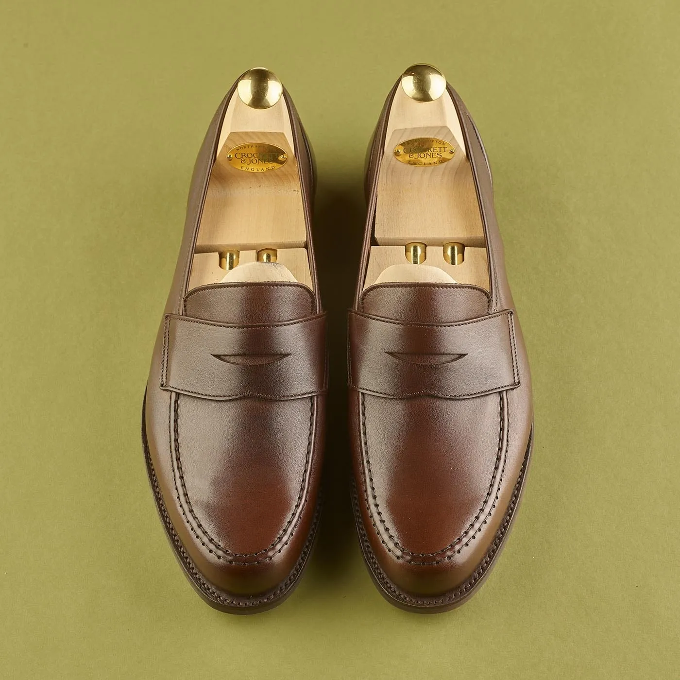 Harvard 2 Dark Brown Milled Calf,Men Loafers