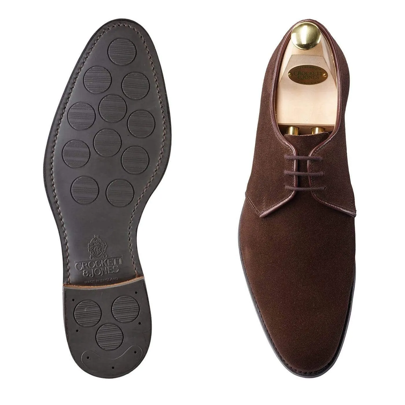 Helston 2 Dark Brown Suede,Men Derbys