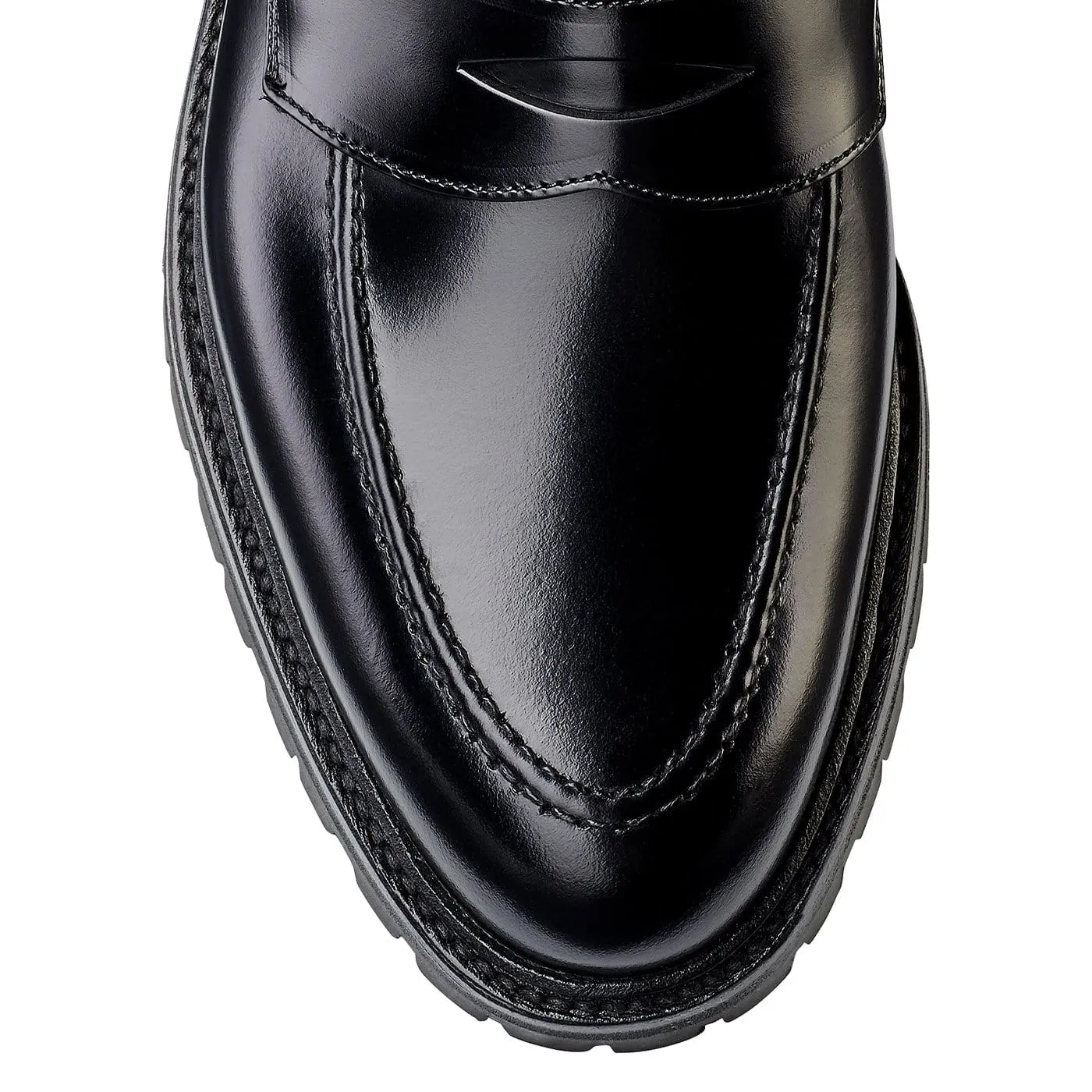 Henley 3 Black Cavalry Calf,Men Loafers