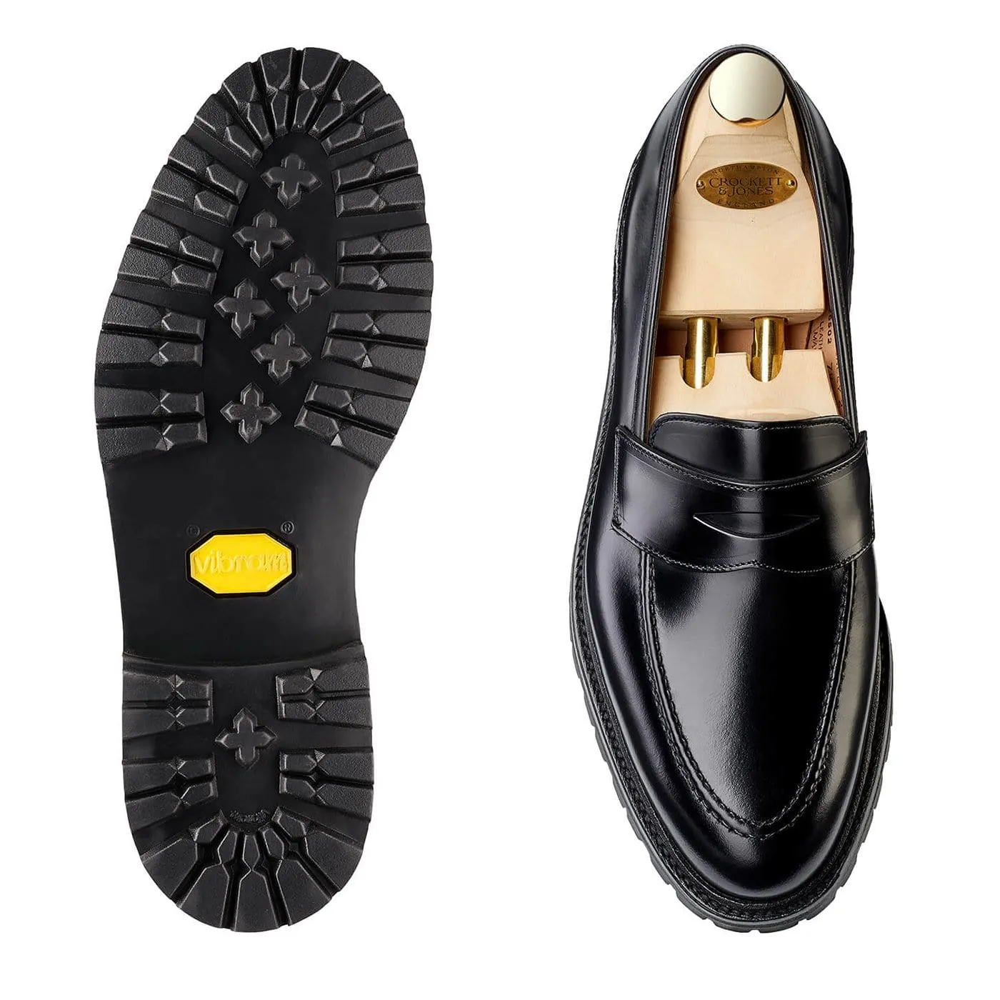 Henley 3 Black Cavalry Calf,Men Loafers