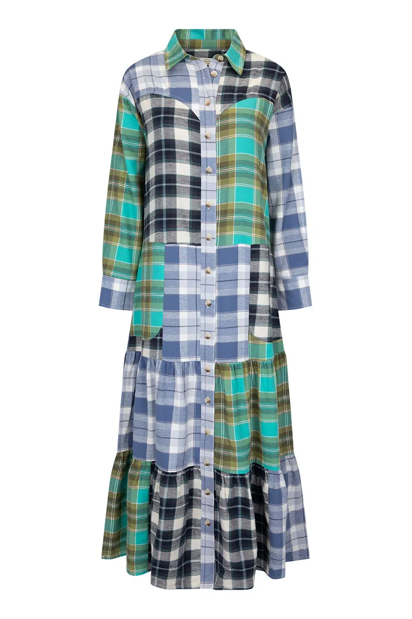 High Tide Flannel Maxi Dress,Dresses