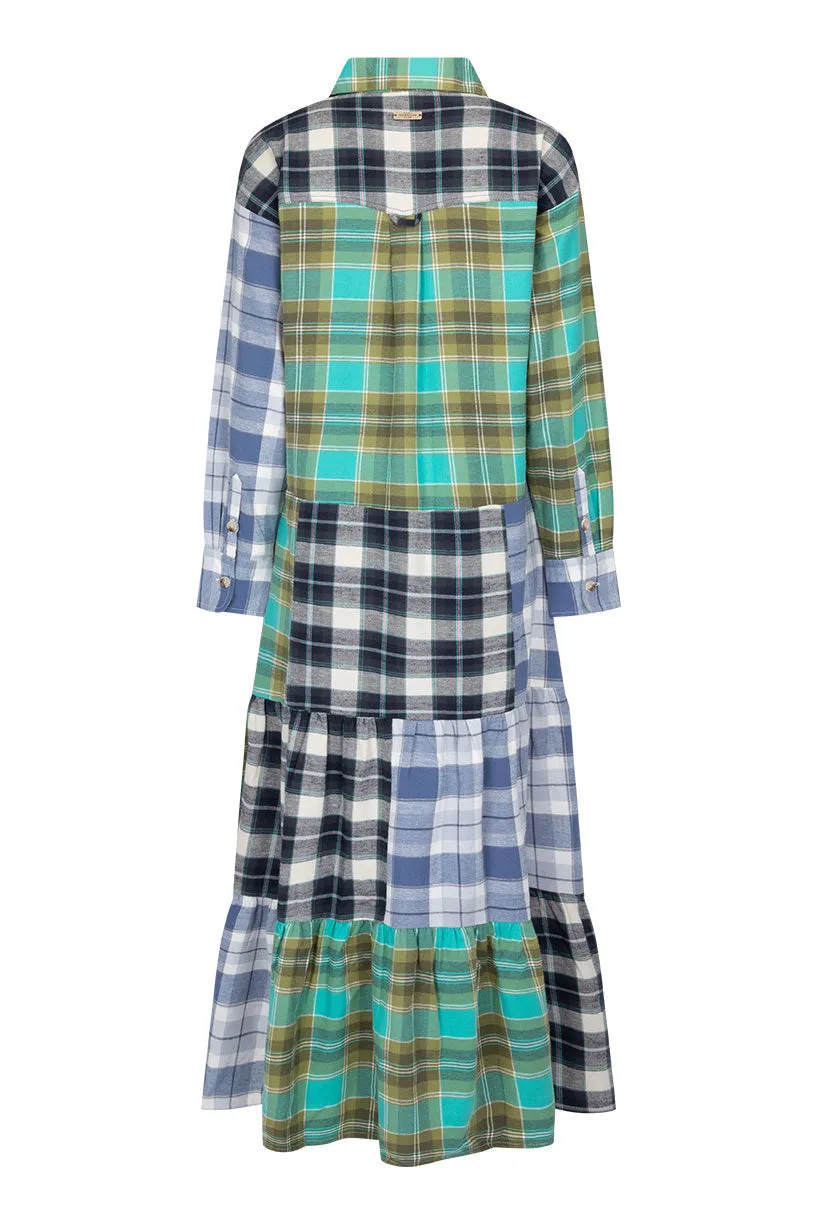 High Tide Flannel Maxi Dress,Dresses