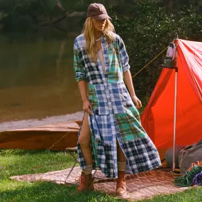 High Tide Flannel Maxi Dress,Dresses