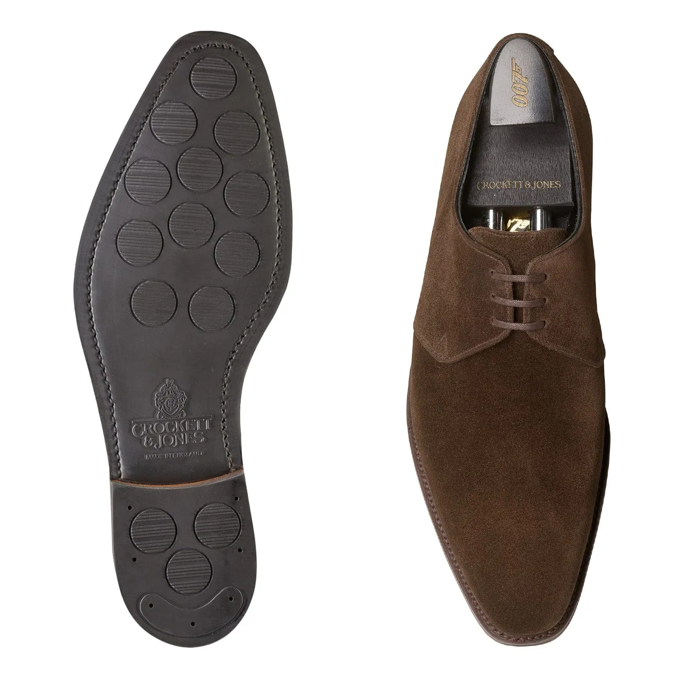 Highbury 2 Dark Brown Calf Suede,Men Derbys
