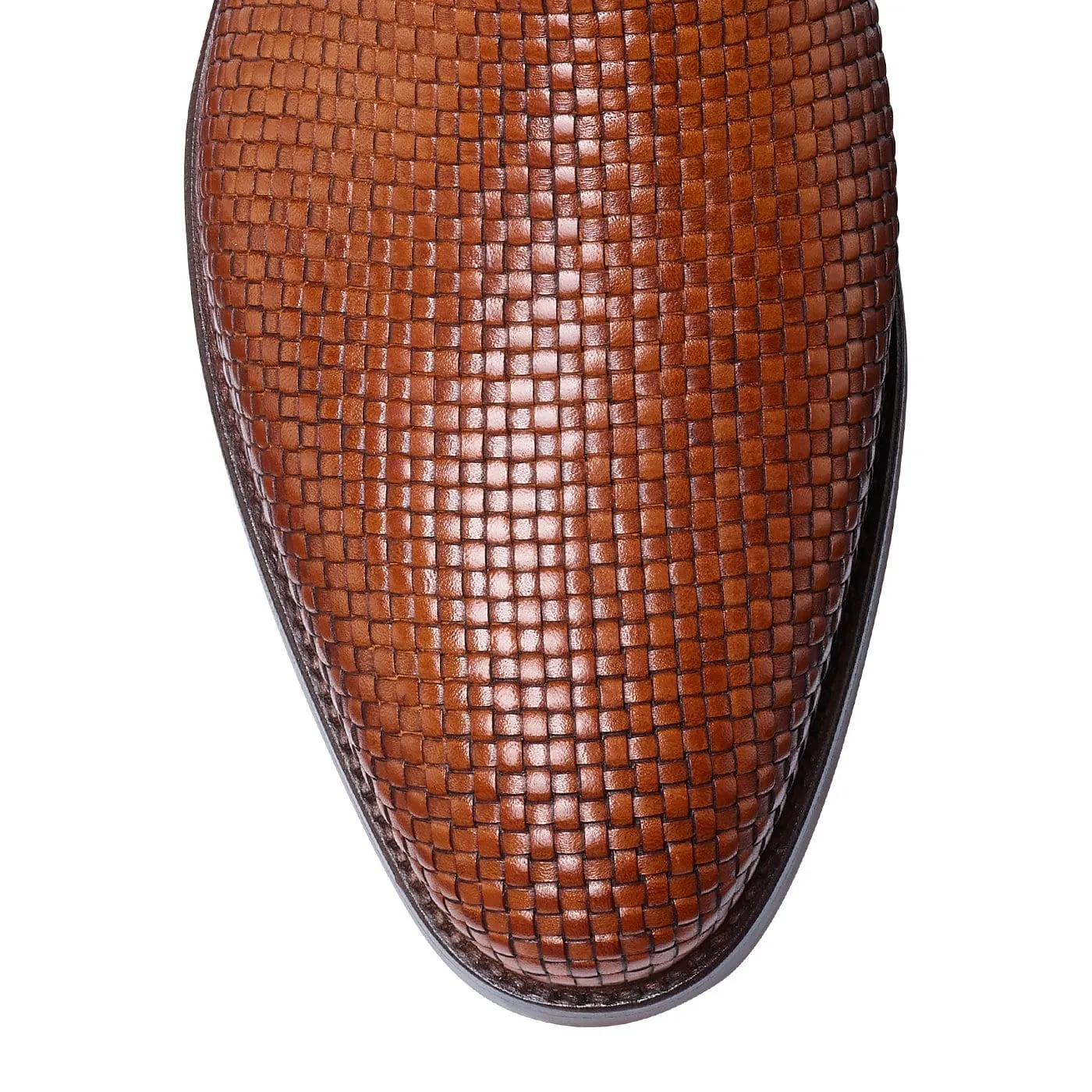 Kensington Tan Woven Calf,Men Loafers