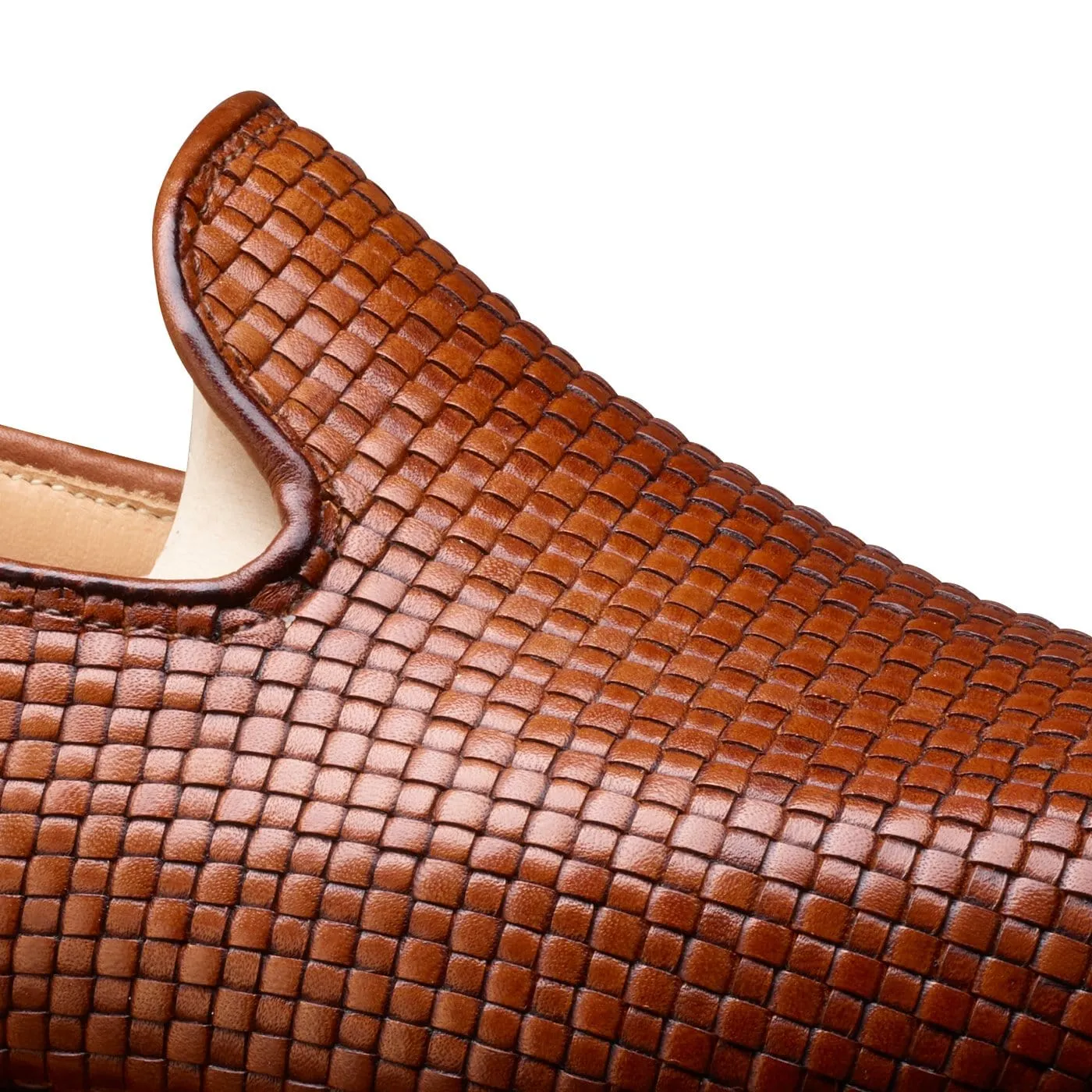Kensington Tan Woven Calf,Men Loafers