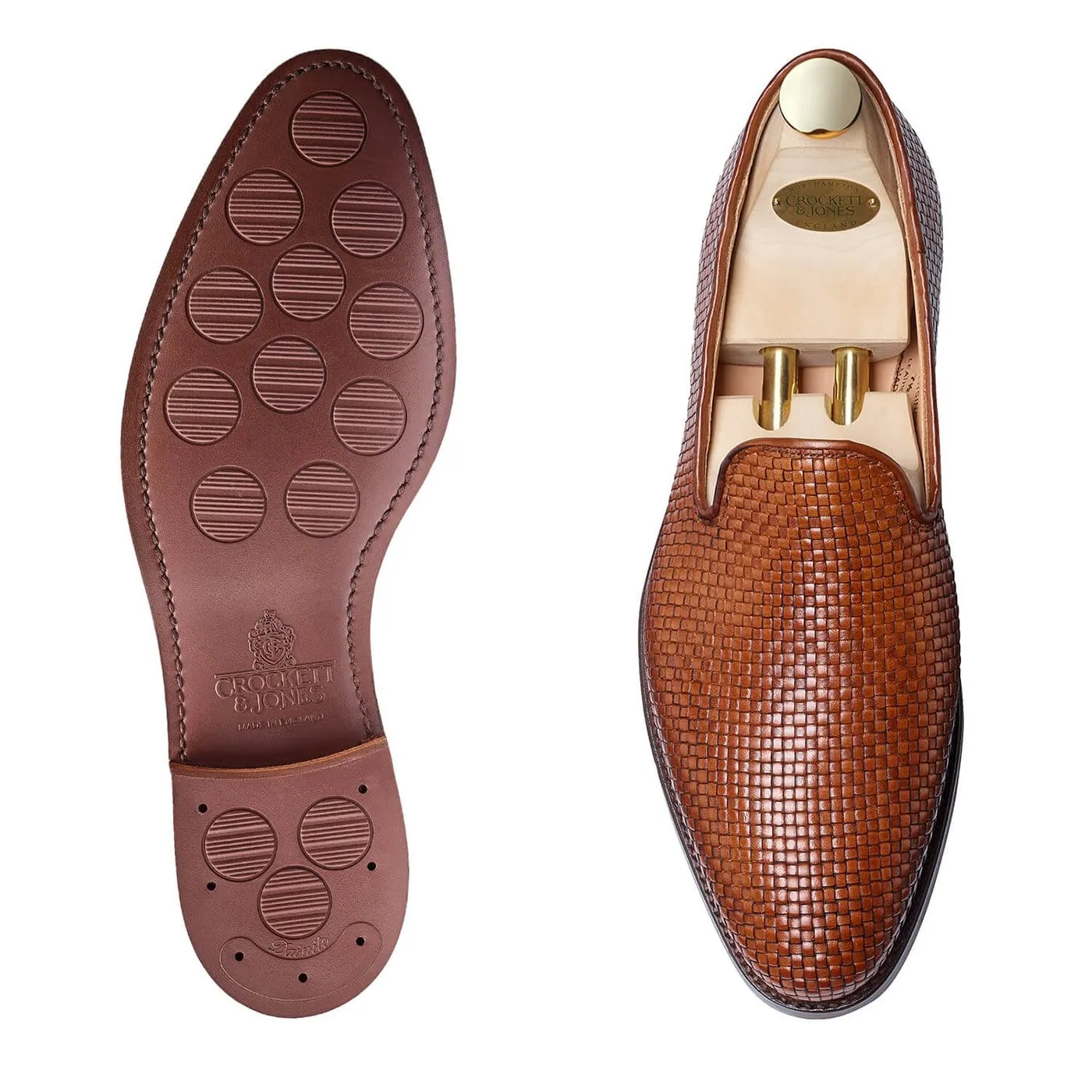Kensington Tan Woven Calf,Men Loafers