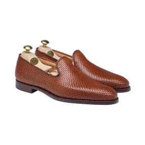 Kensington Tan Woven Calf,Men Loafers