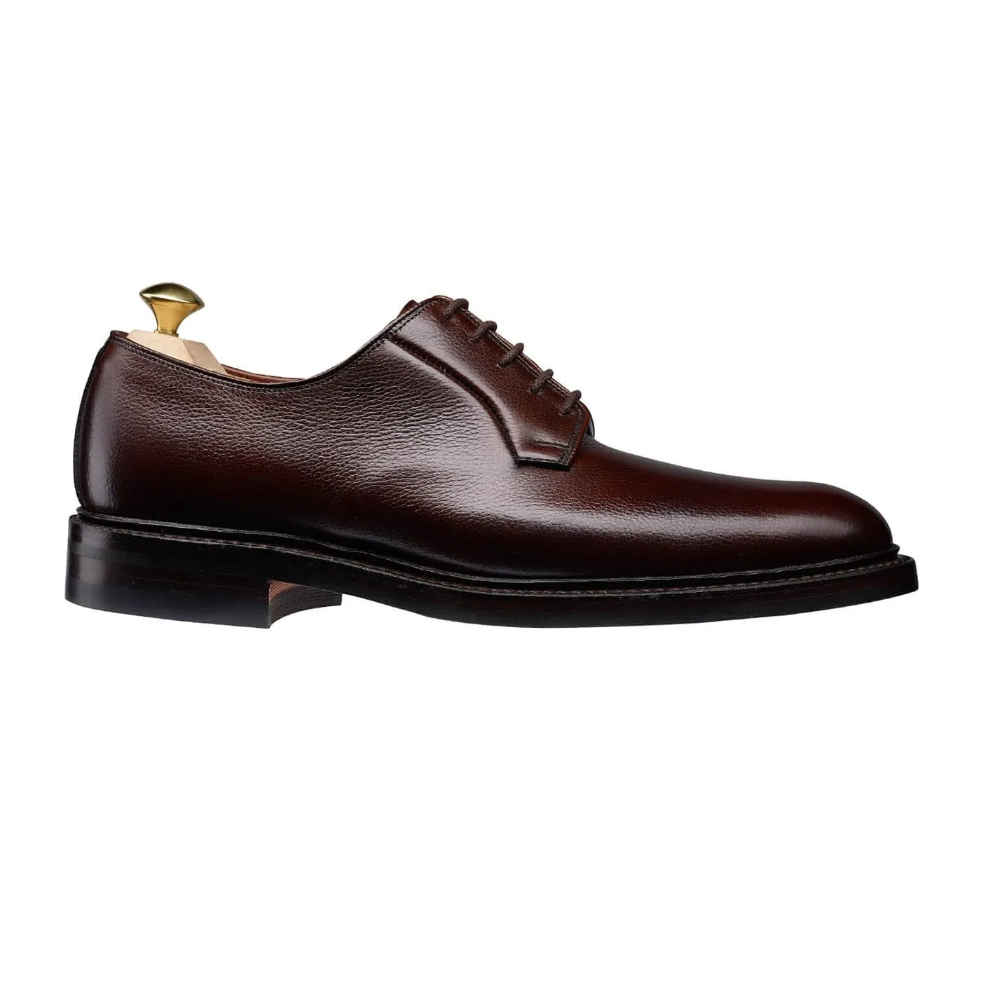 Lamont 2 Dark Brown Pebble Grain,Men Derbys