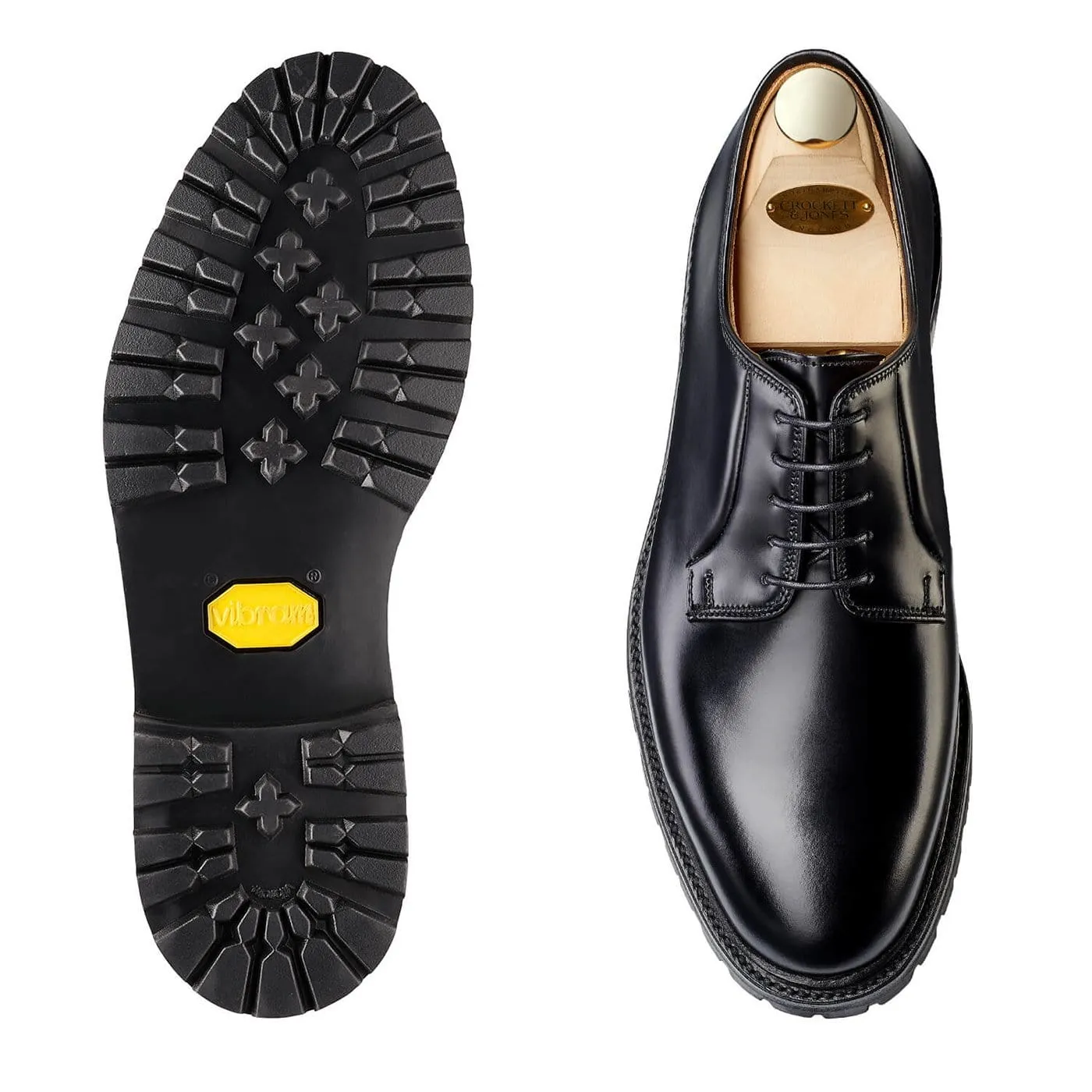 Lanark 3 Black Cavalry Calf,Men Derbys