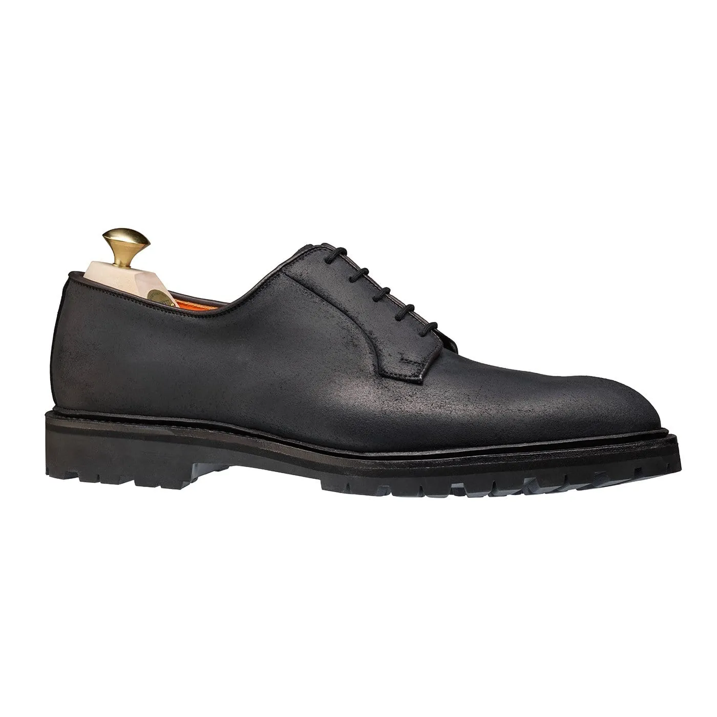 Lanark 3 Black Rough-Out Suede,Men Derbys