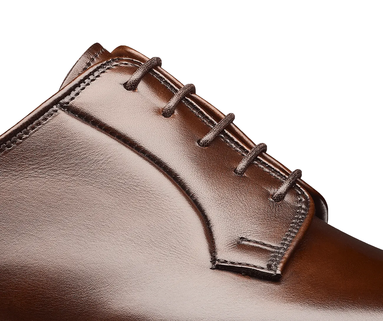 Lanark 3 Dark Brown Burnished Calf,Men Derbys
