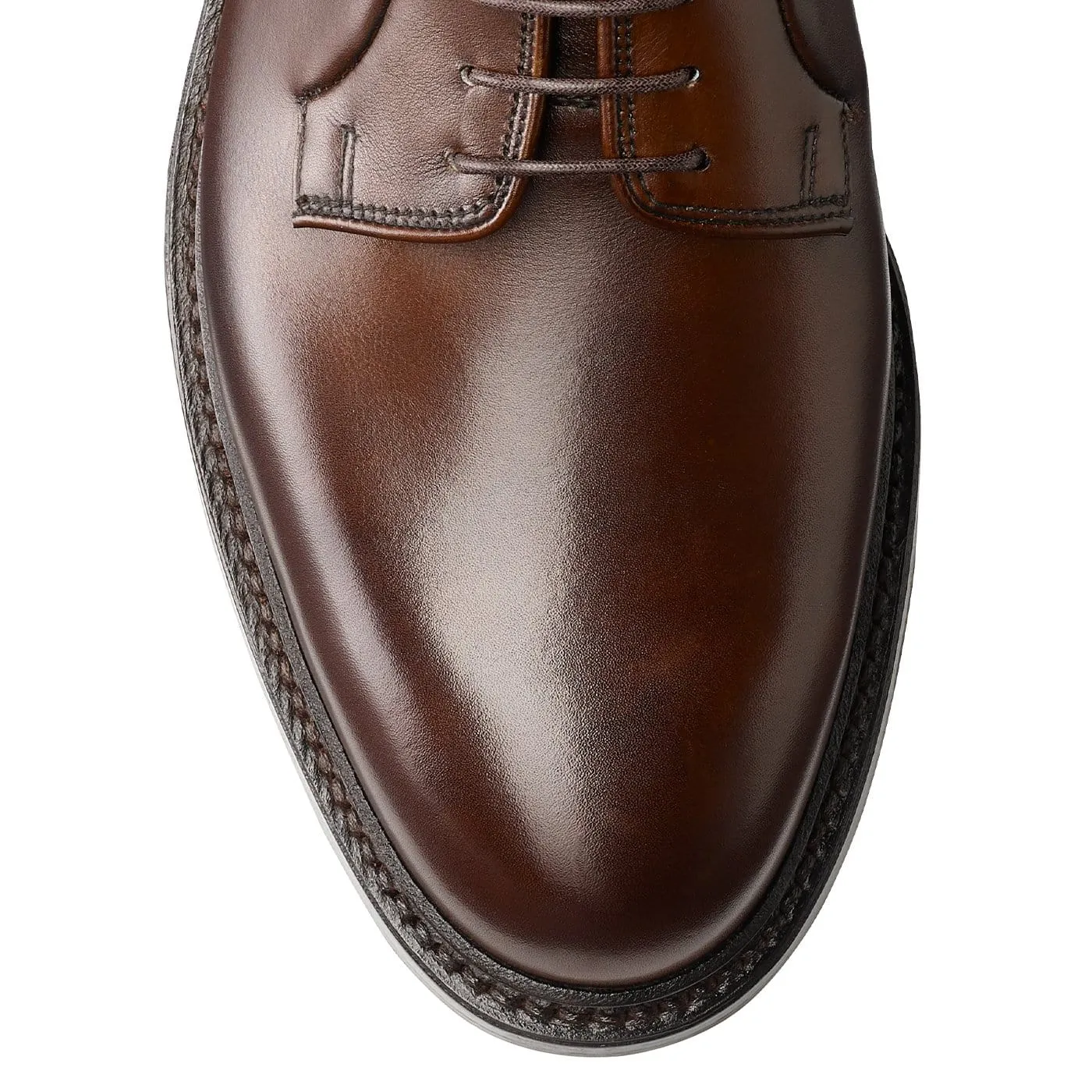 Lanark 3 Dark Brown Burnished Calf,Men Derbys