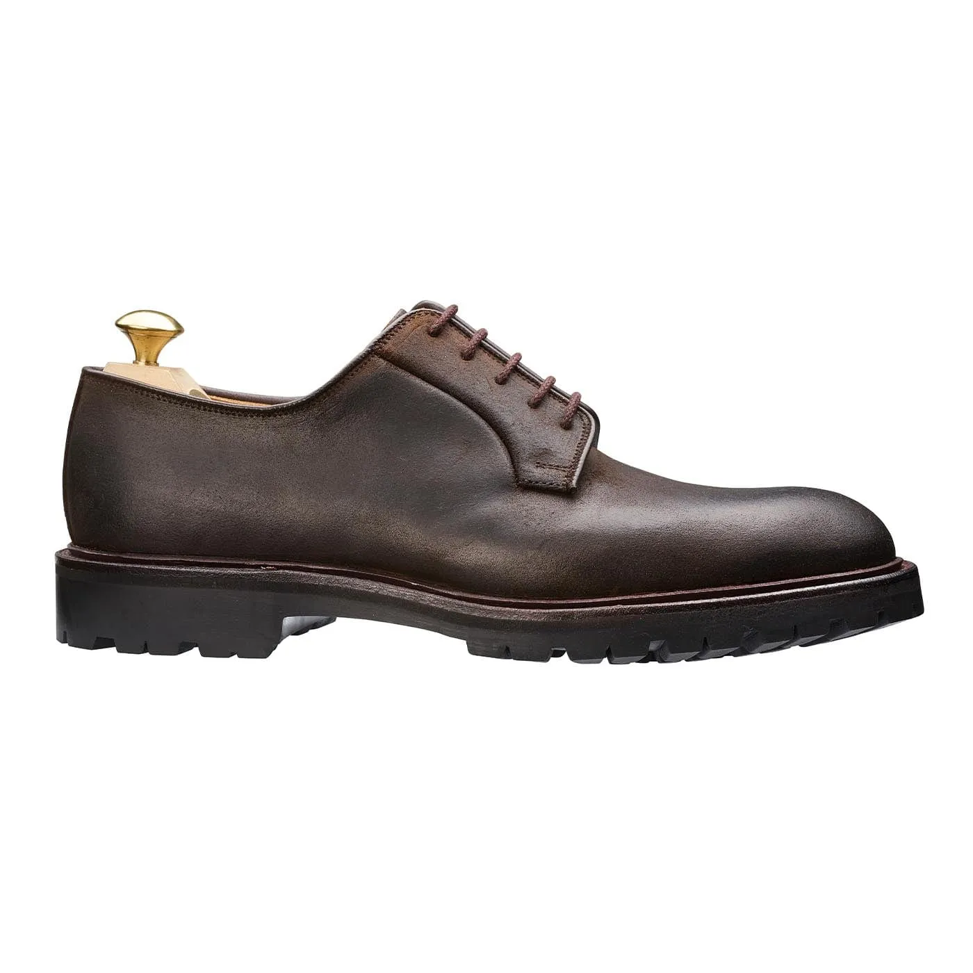 Lanark 3 Dark Brown Rough-Out Suede,Men Derbys