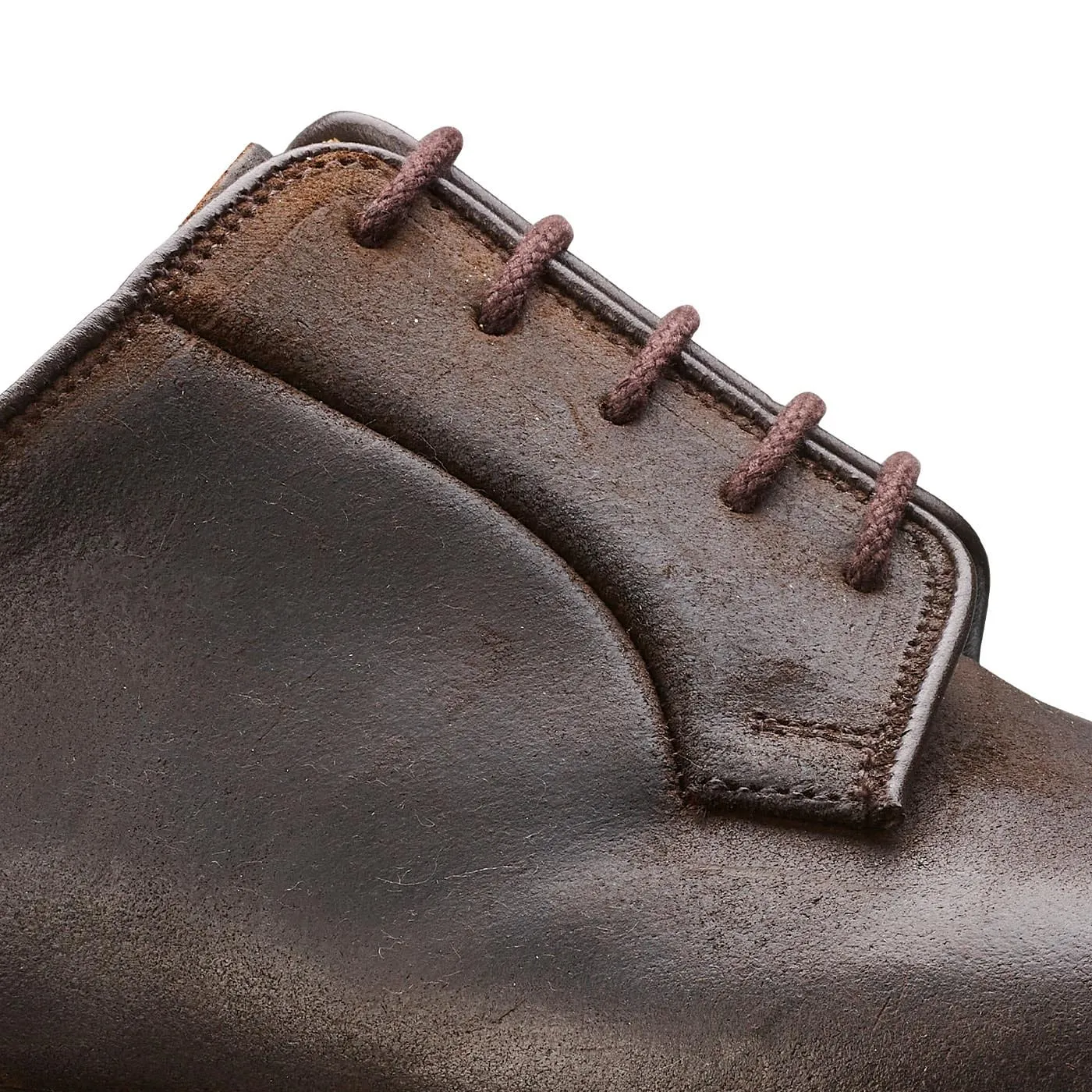 Lanark 3 Dark Brown Rough-Out Suede,Men Derbys