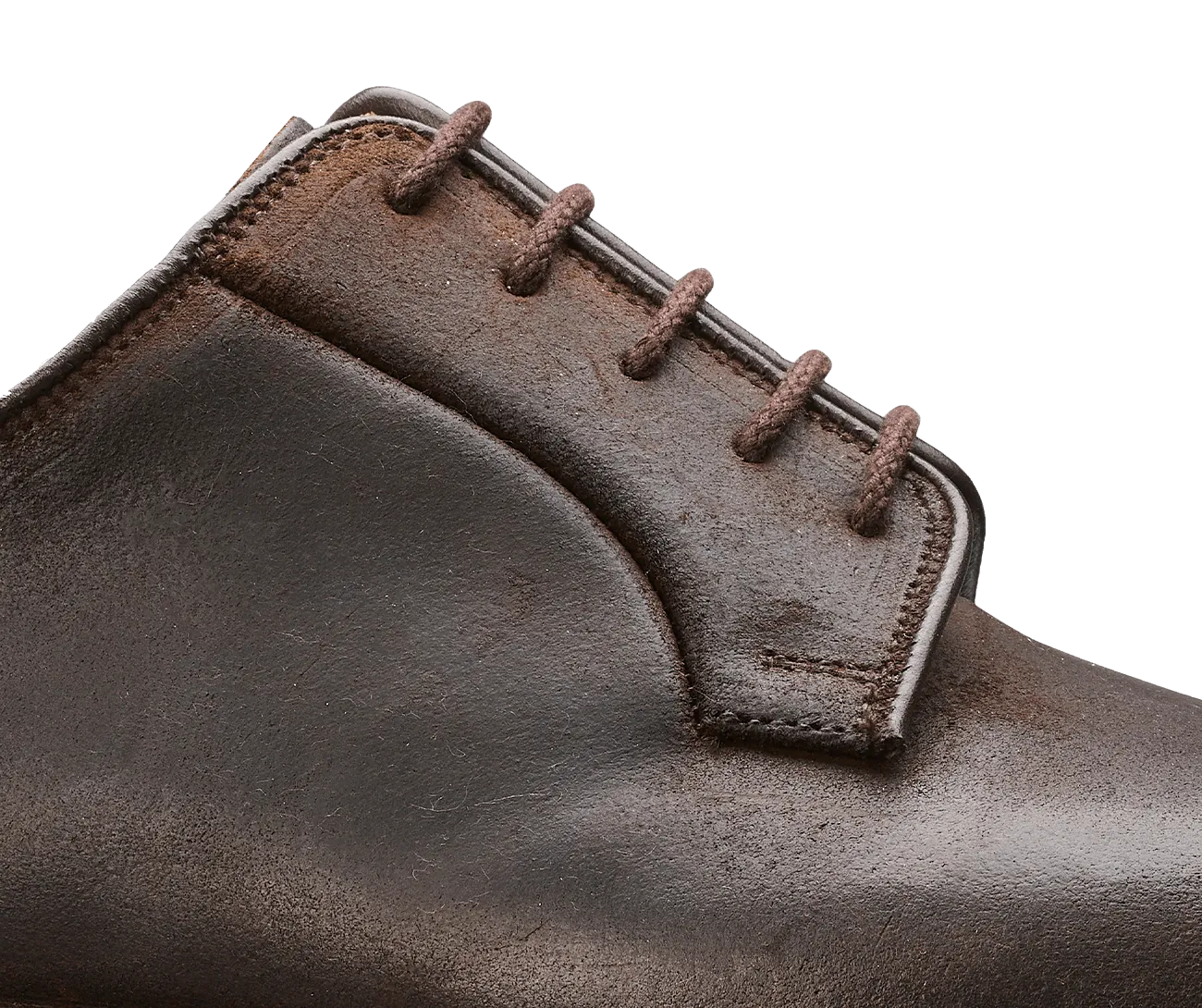 Lanark 3 Dark Brown Rough-Out Suede,Men Derbys