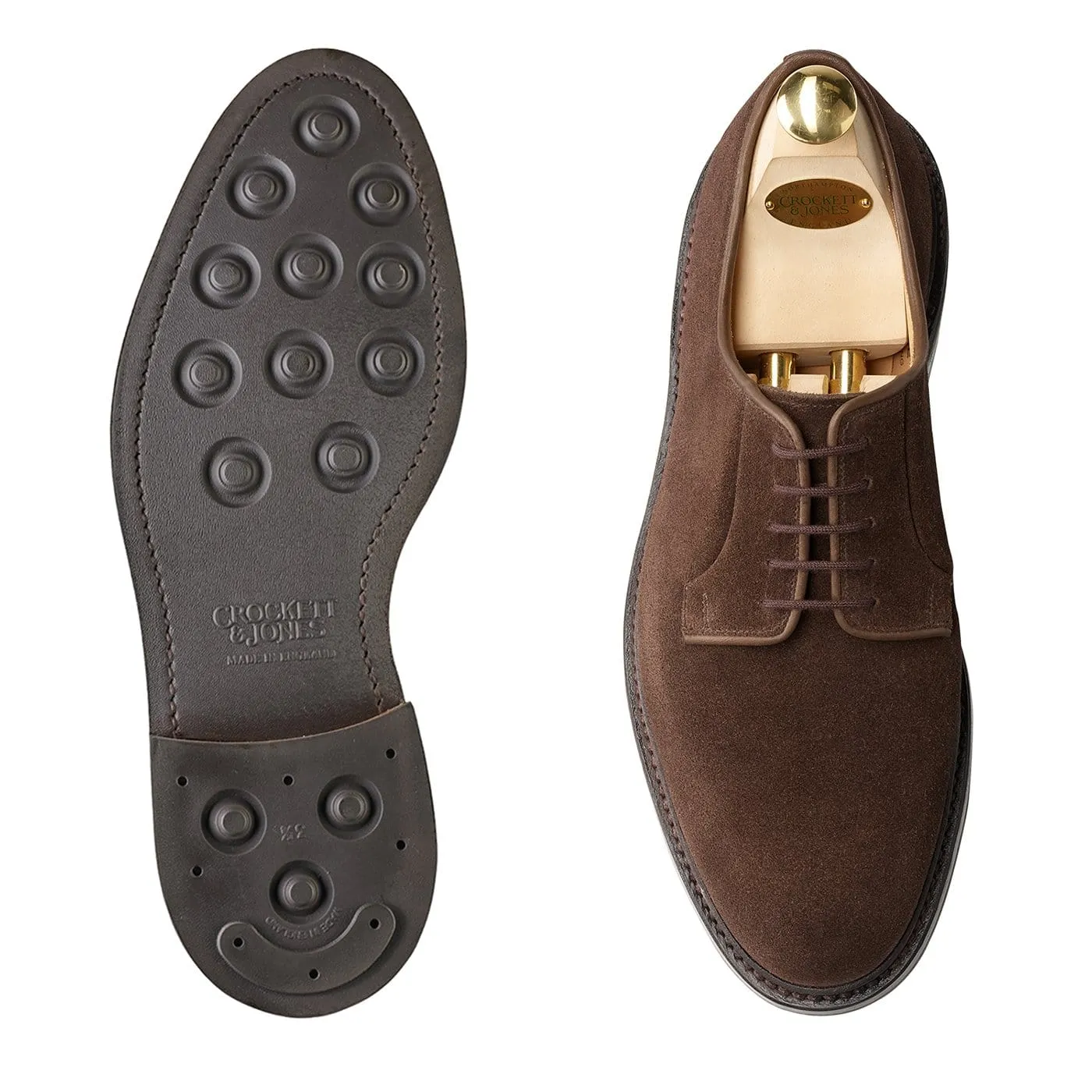 Lanark 3 Dark Brown Suede,Men Derbys