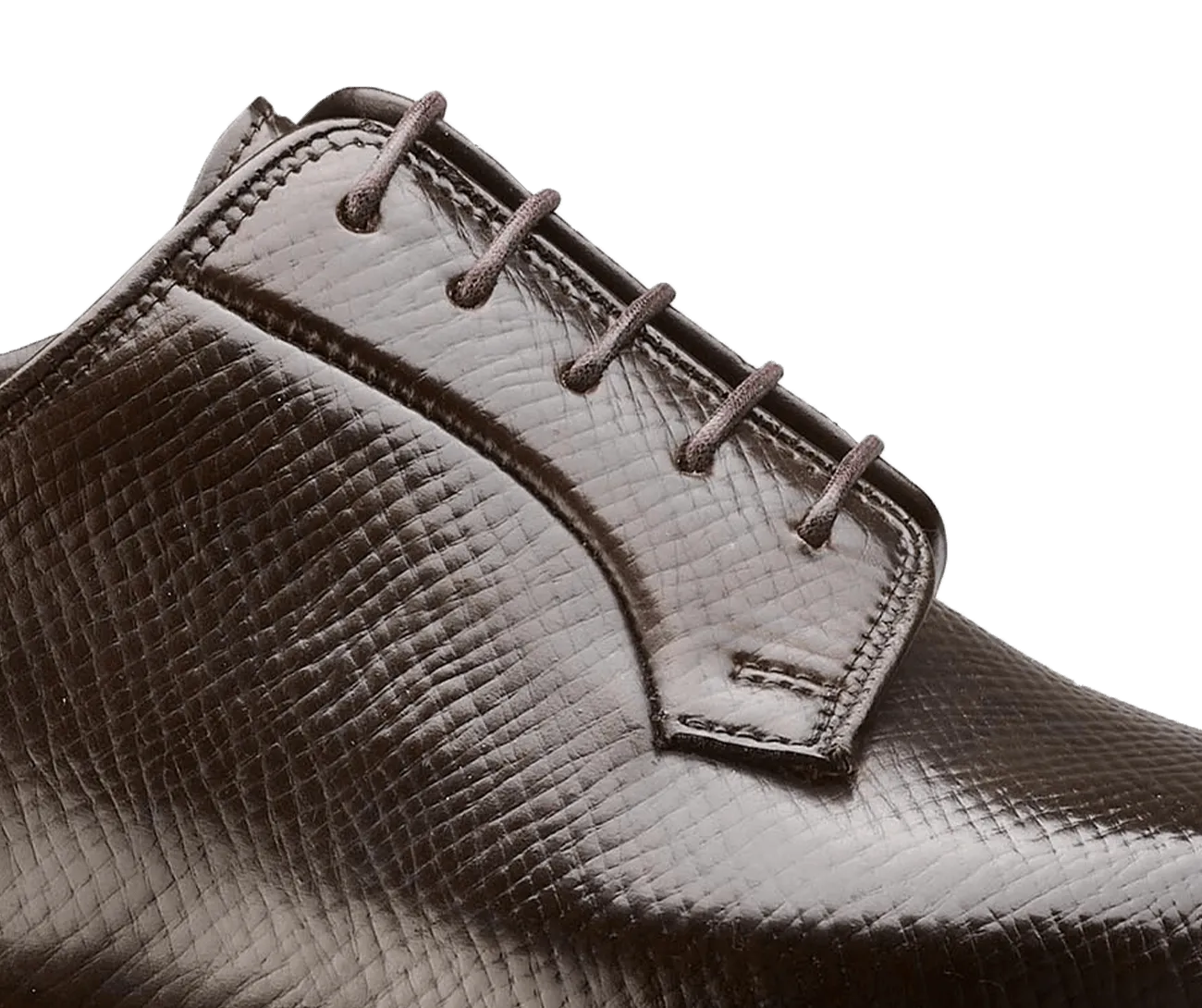 Lanark 5 Dark Brown Hatch Grain Cordovan,Men Derbys
