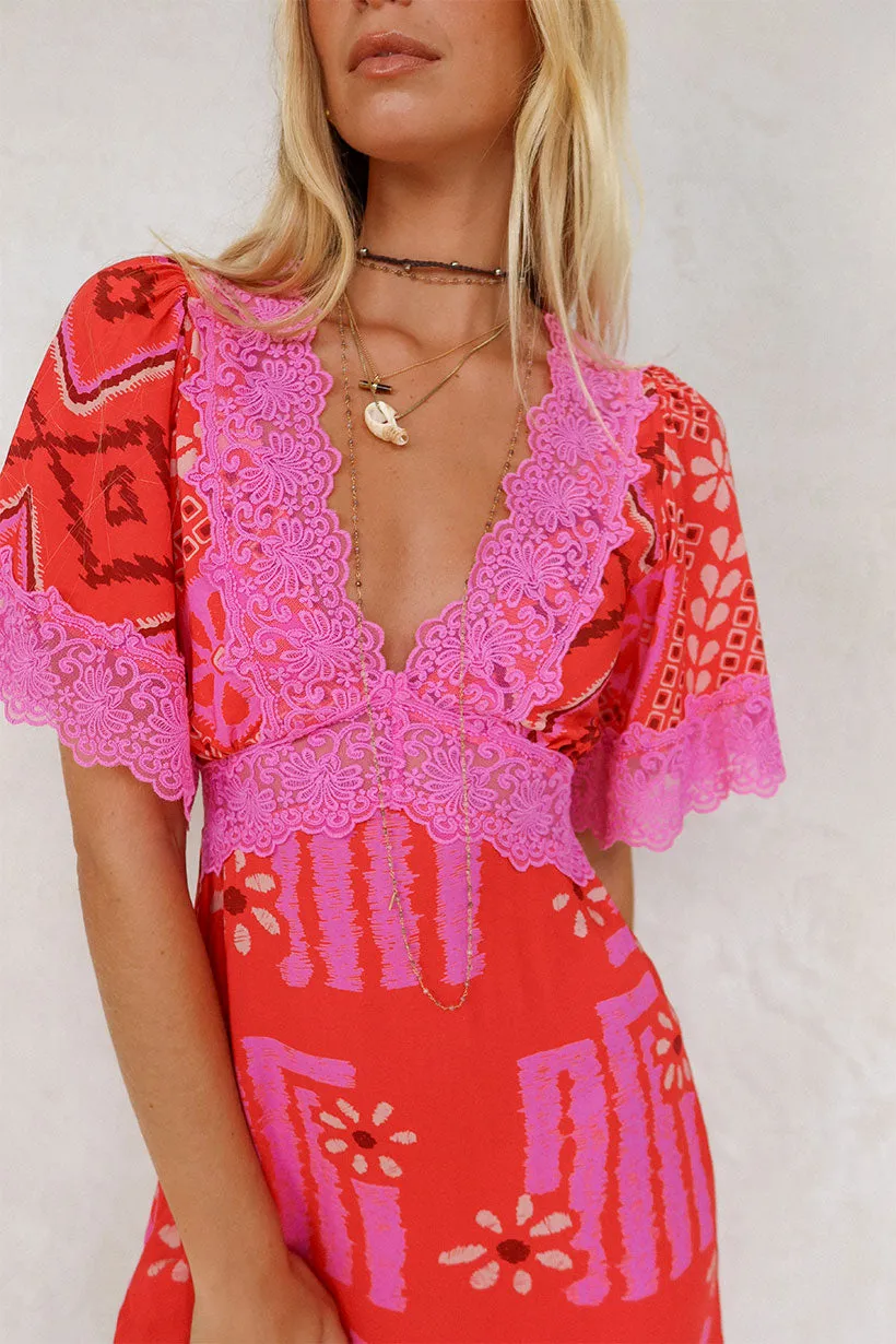 Libertine Lace Mini Dress,Dresses