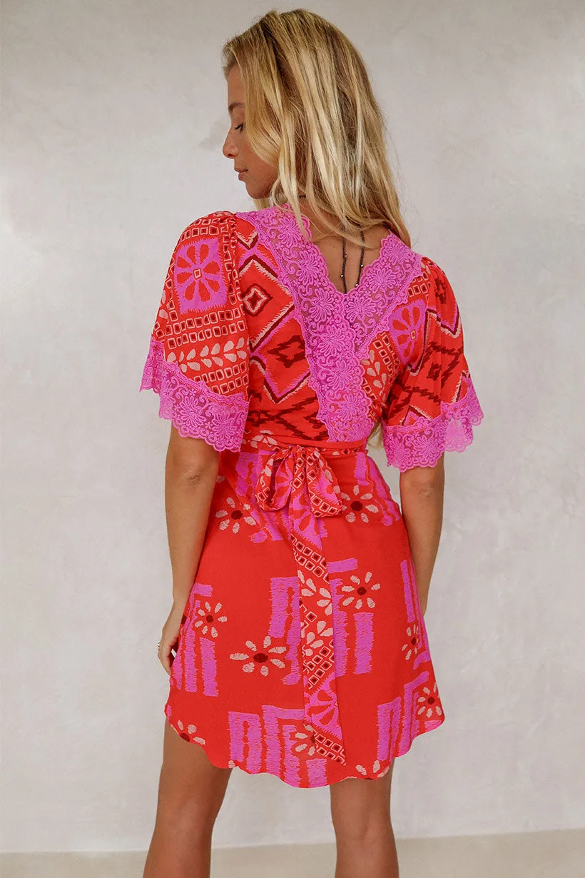 Libertine Lace Mini Dress,Dresses