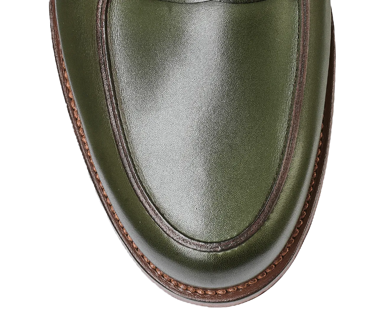 Lilou Green Calf,Women Loafers