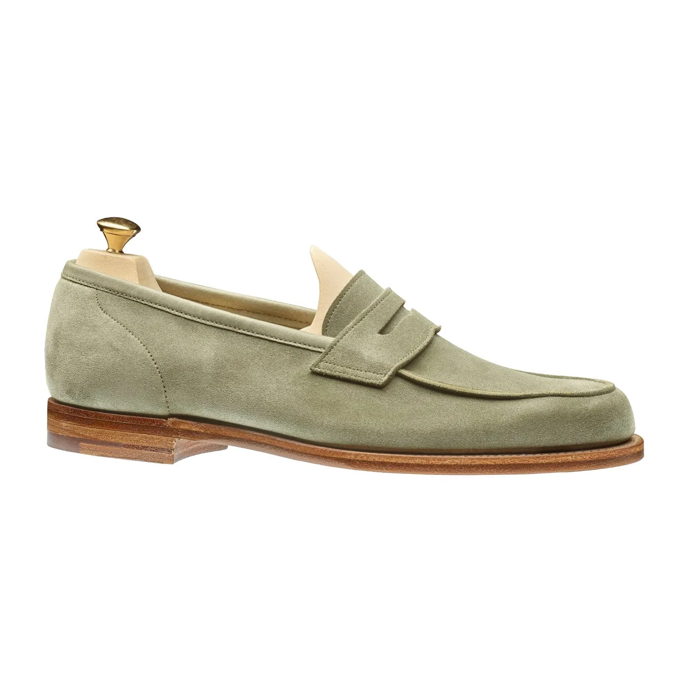 Lilou Pistachio Calf Suede,Women Loafers