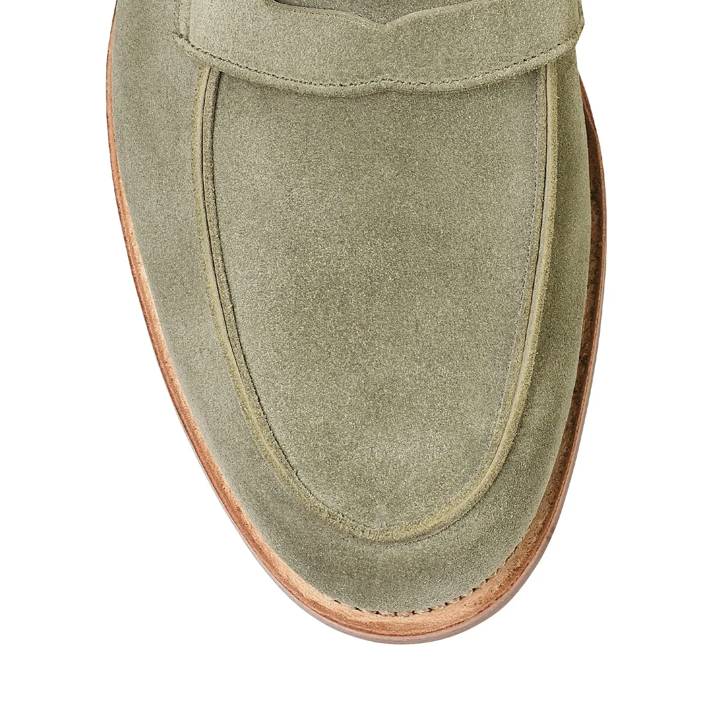 Lilou Pistachio Calf Suede,Women Loafers