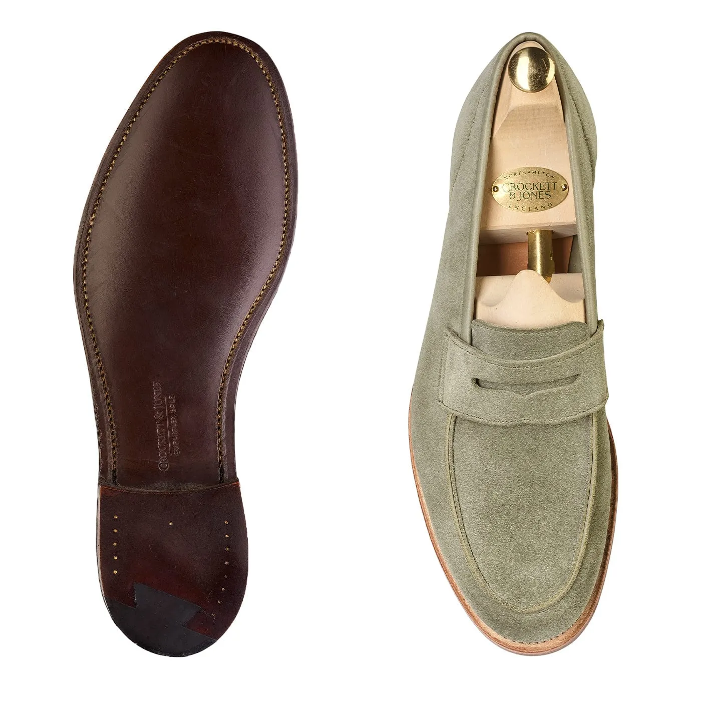 Lilou Pistachio Calf Suede,Women Loafers