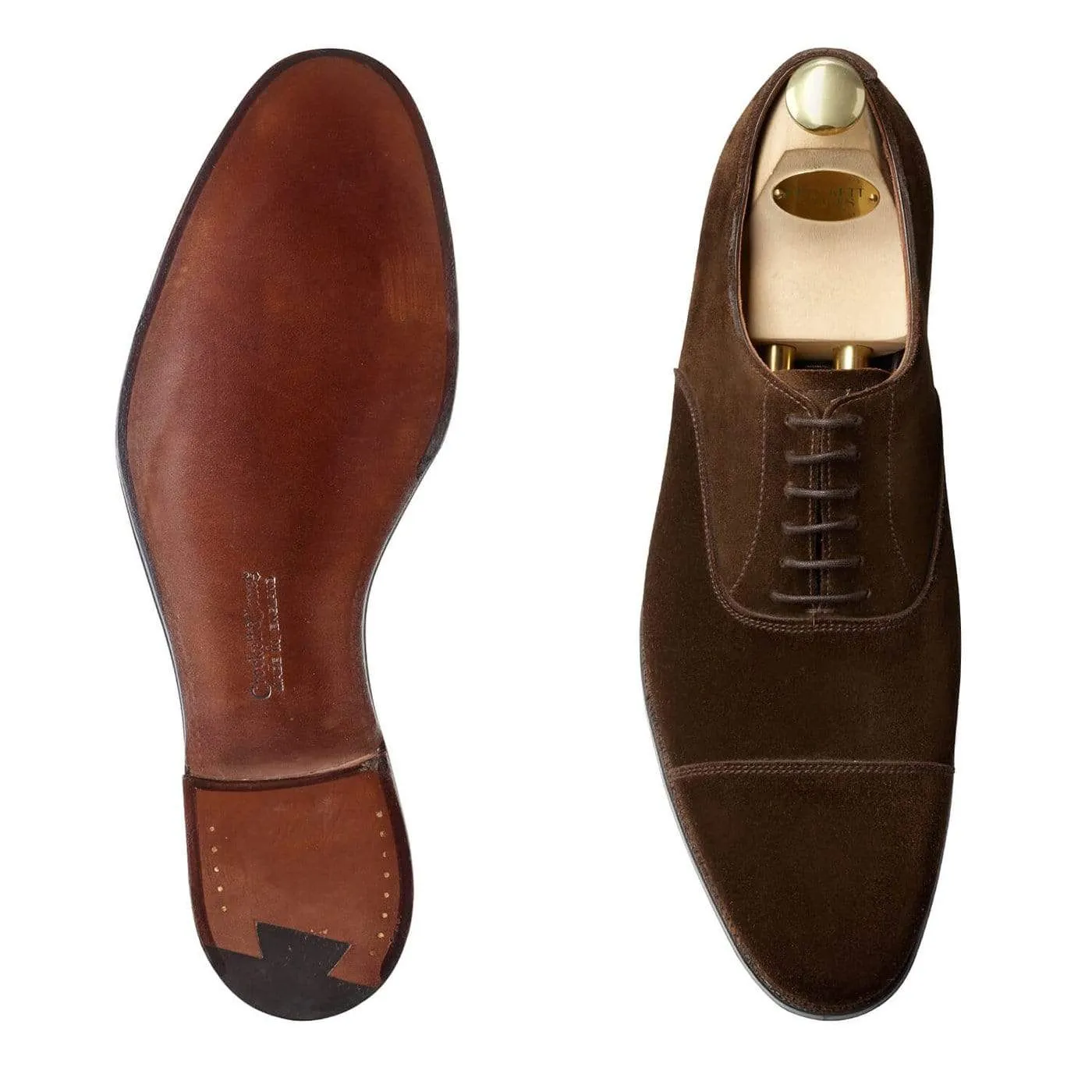 Lonsdale Dark Brown Calf Suede,Men Oxfords