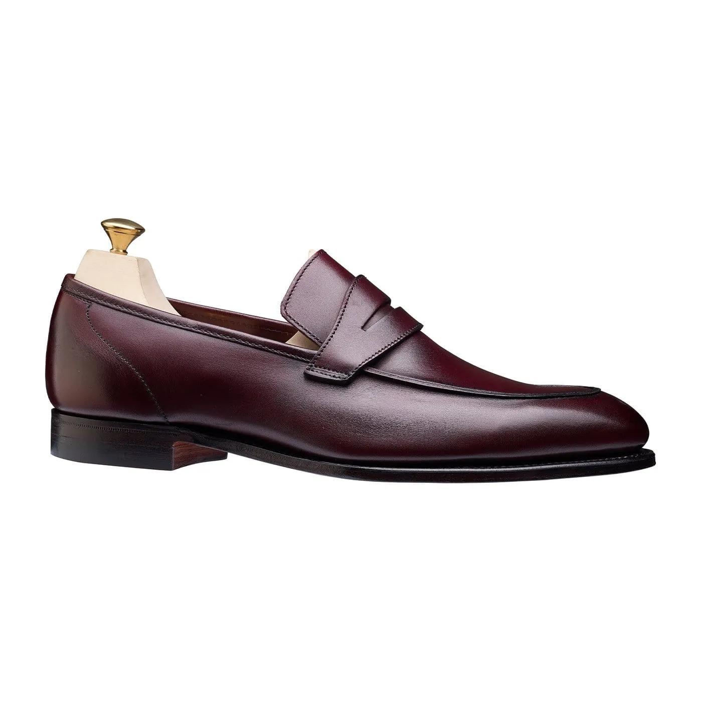 Lucy Burgundy Burnished Calf,Women Loafers