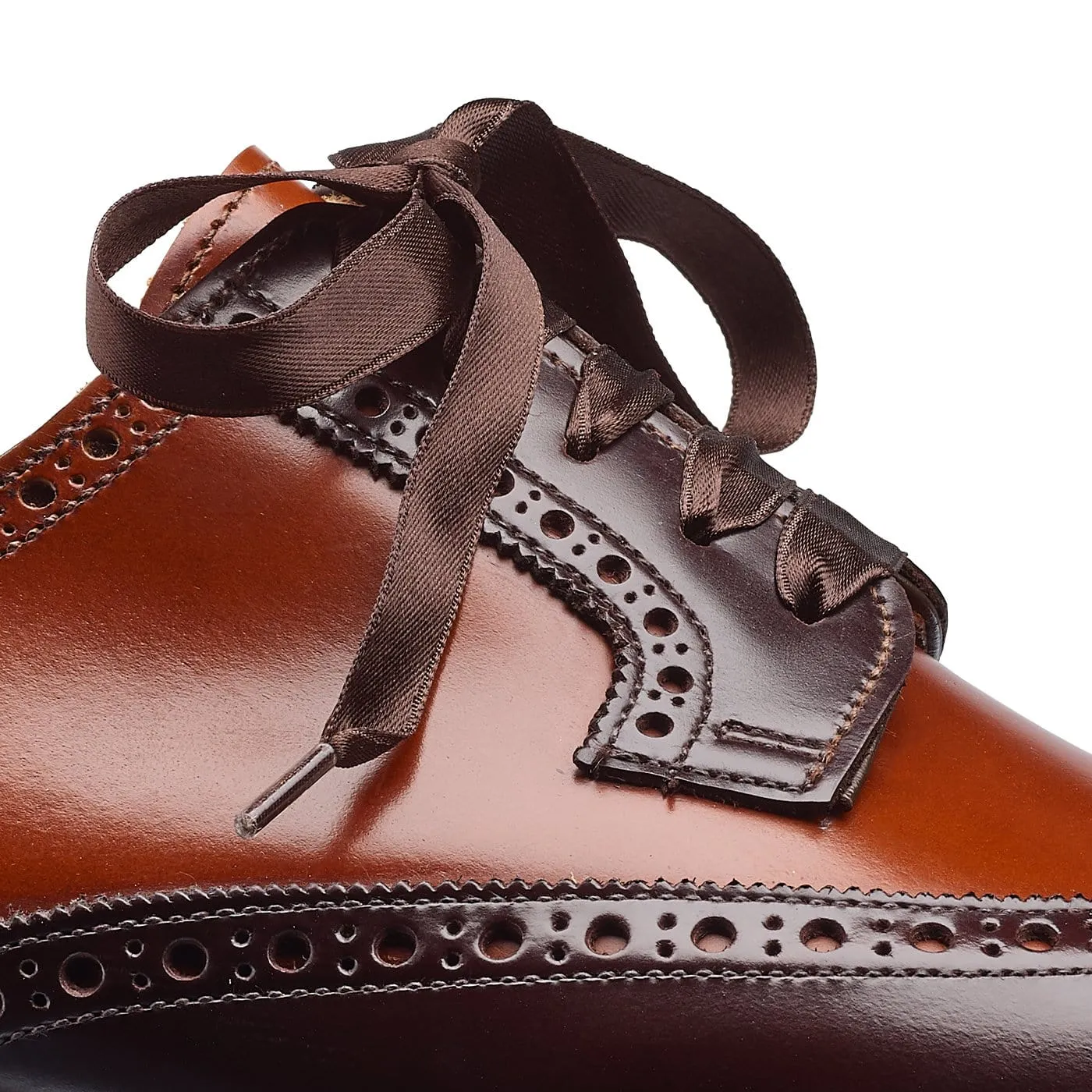 Luna Dark Brown & Tan Cavalry Calf,Women Derbys