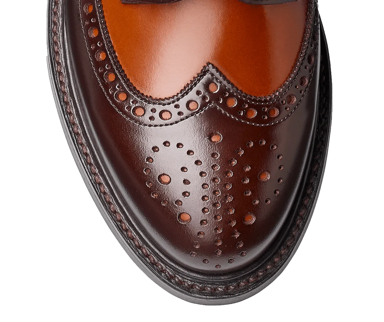 Luna Dark Brown & Tan Cavalry Calf,Women Derbys