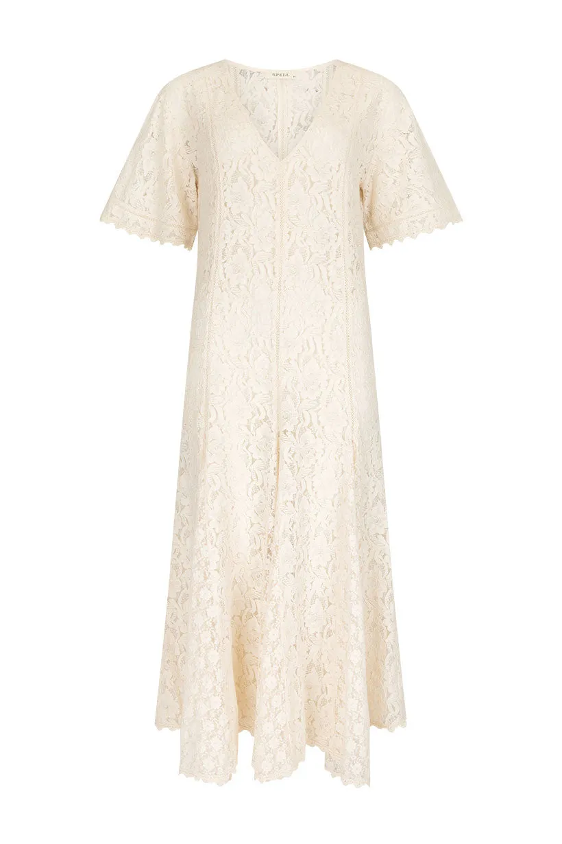 Lux Lisbon Lace Handkerchief Dress,Dresses
